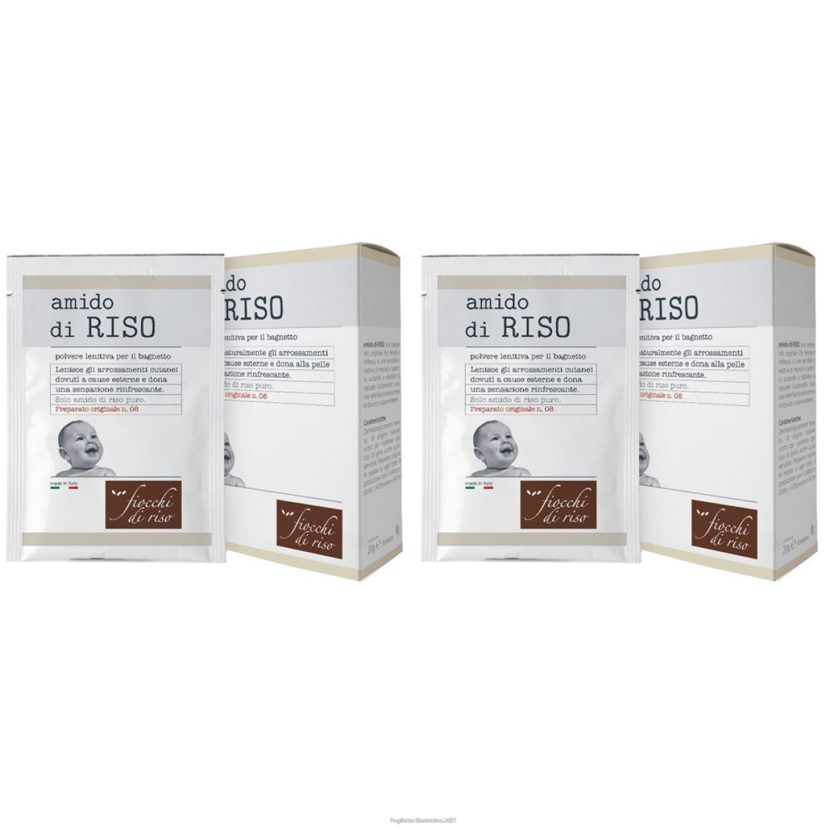 Cerca Offerte di amido di riso set da 2 2x100 g polvere e acquista online