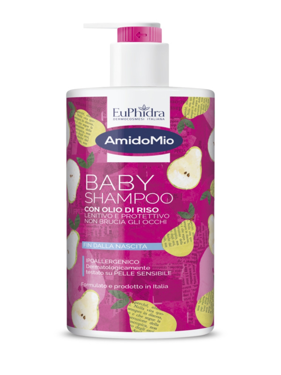 Cerca Offerte di Amidomio baby shampoo con olio di riso lenitivo e protettivo non brucia gli occhi fin dalla nascita ipoallergenico 750 ml e acquista online