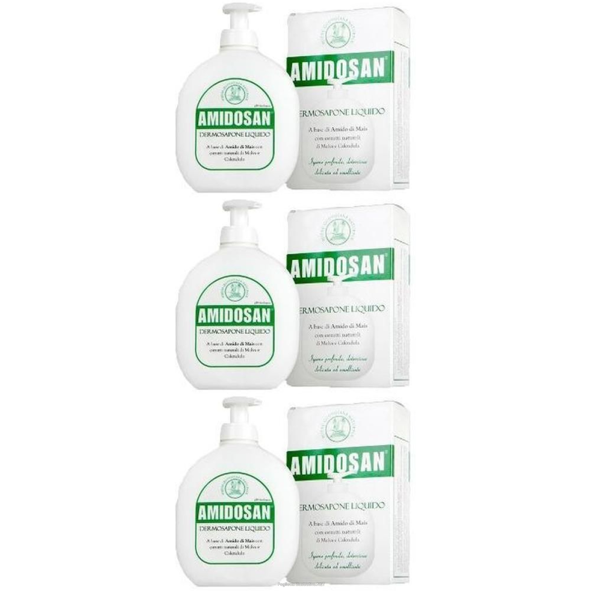 Cerca Offerte di amidosan dermosapone liquido con dispenser 300 ml 3x300 ml e acquista online