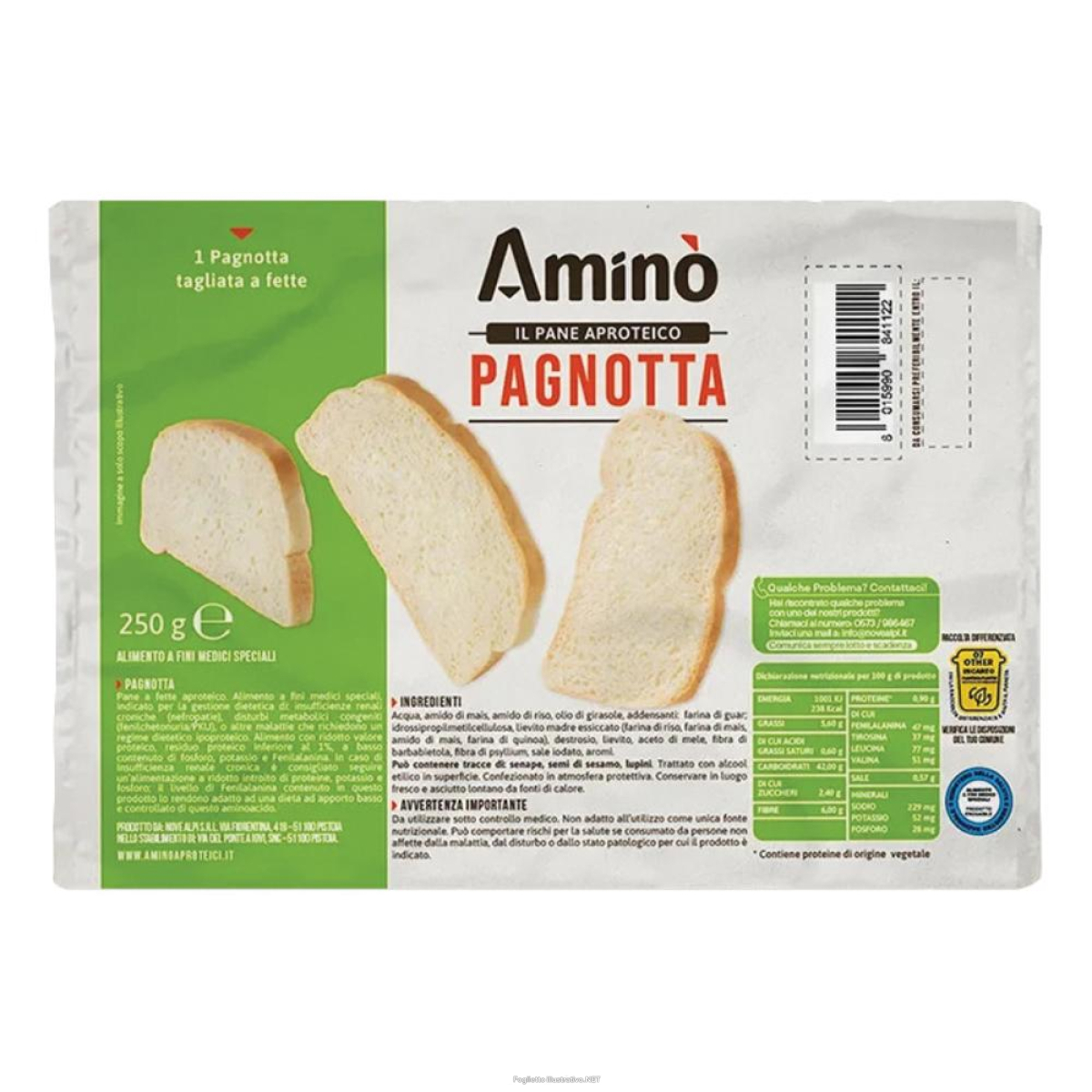 Cerca Offerte di amino'aprot.pagnotta 250g e acquista online