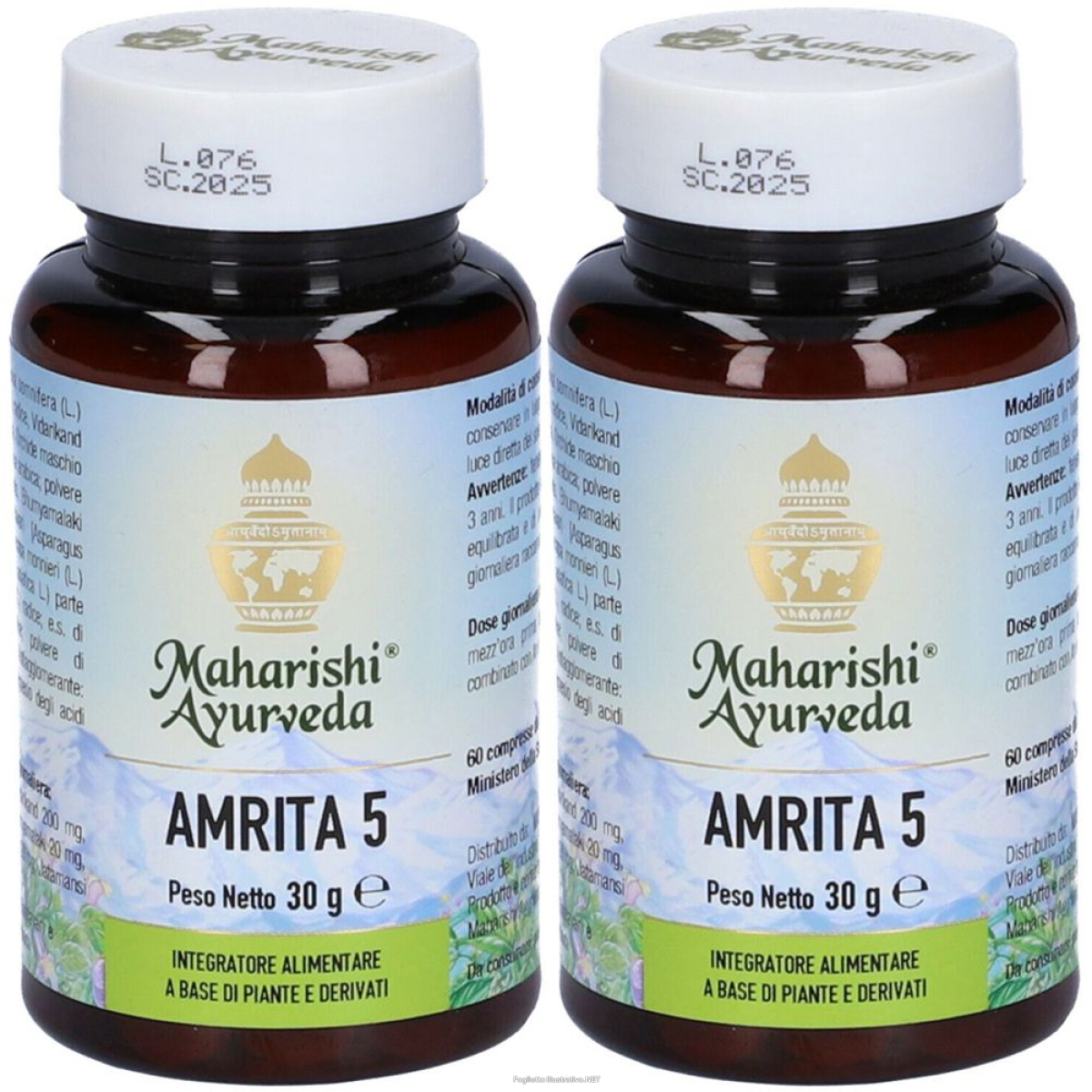 Cerca Offerte di amrita 5 60 compresse 30 g set da 2 2x60 pz e acquista online