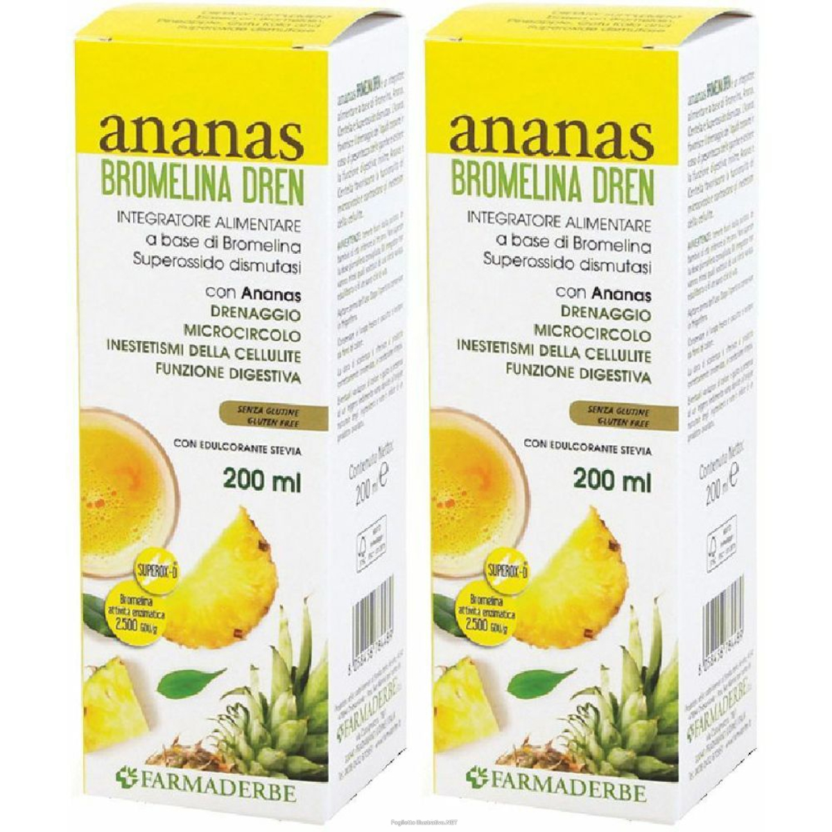 Cerca Offerte di ananas bromelina dren set da 2 2x200 ml soluzione orale e acquista online