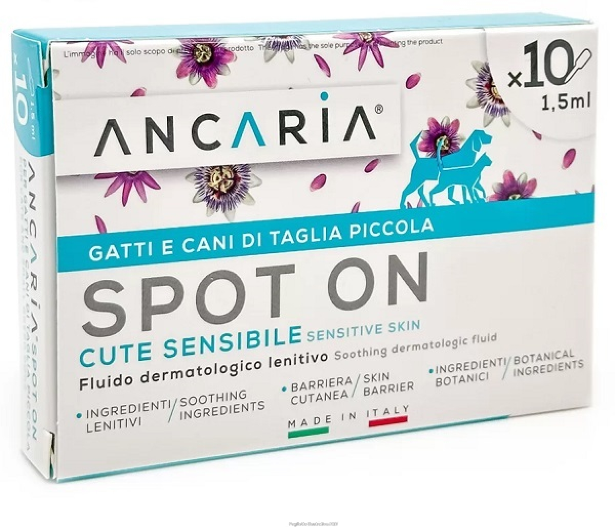 Cerca Offerte di ancaria spot-on gatti e cani taglia piccola 10 pipette x 1,5ml e acquista online
