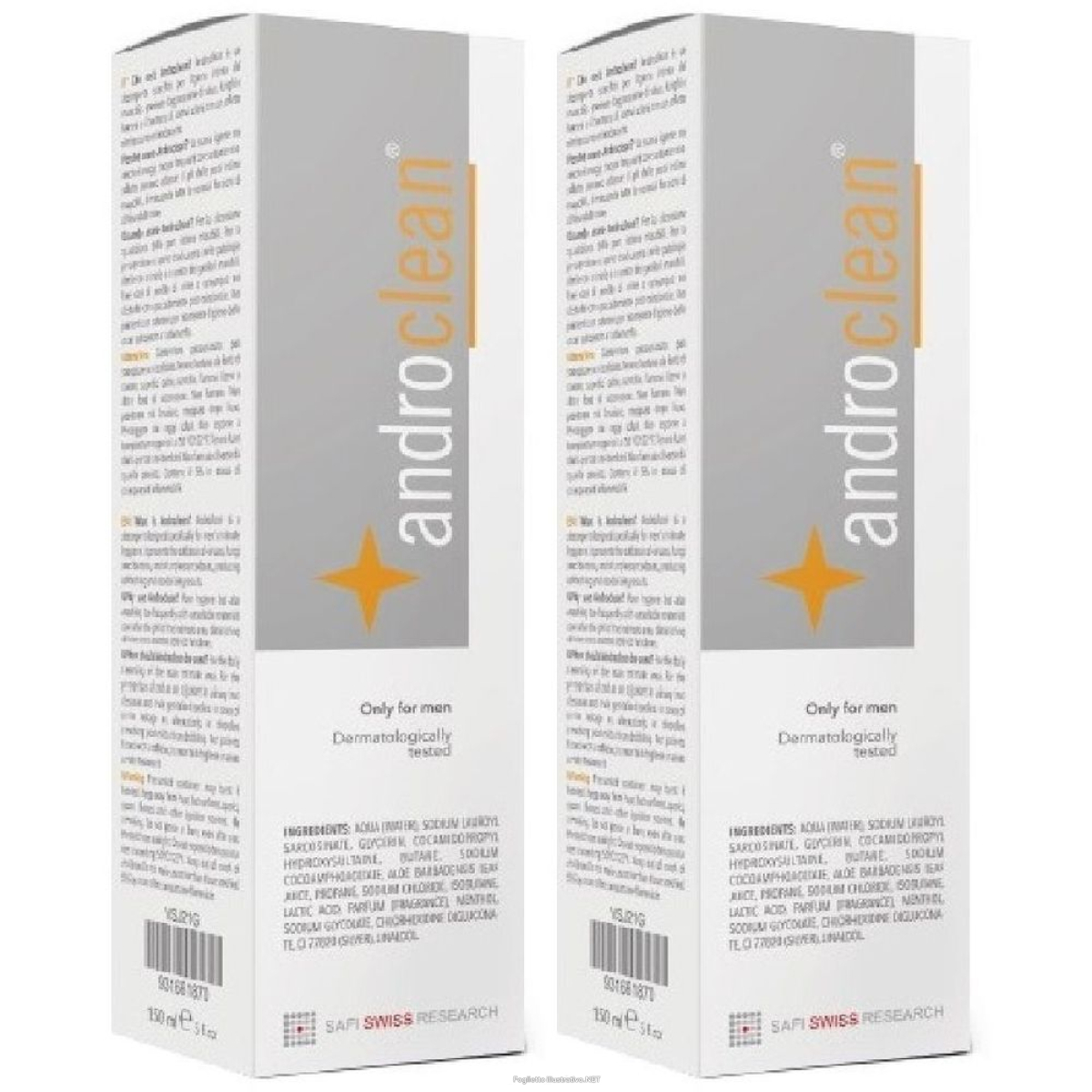 Cerca Offerte di androclean detergente intimo maschile 150ml set da 2 2x150 ml schiuma e acquista online
