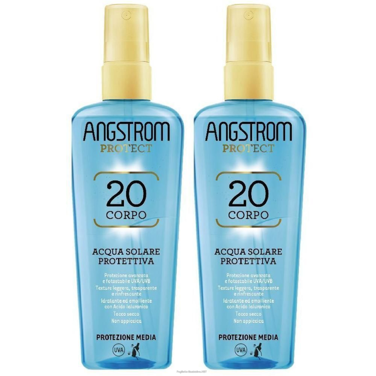 Cerca Offerte di angstrom protect acqua solare protettiva spf 20 2x140 ml soluzione e acquista online