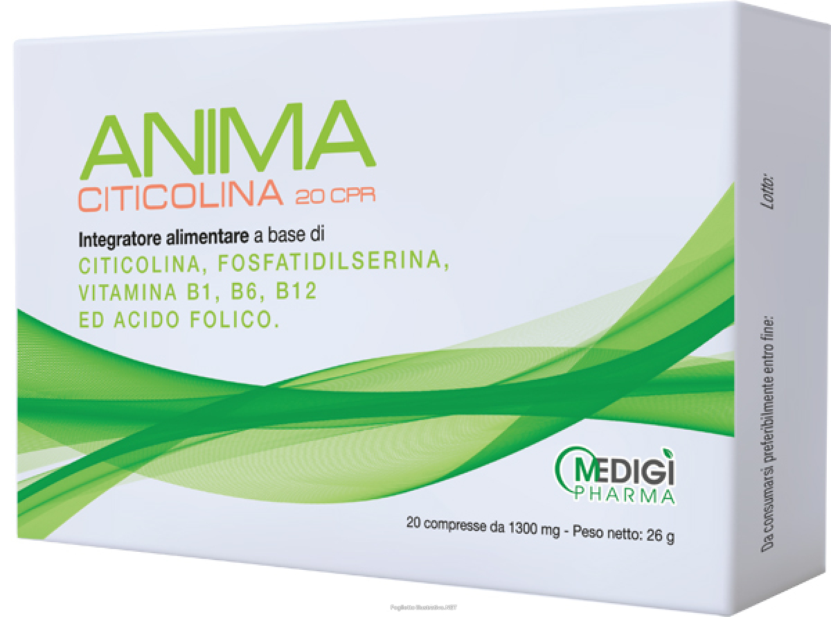 Cerca Offerte di anima citicolina integratore per supporto alla funzione cognitiva e al sistema nervoso 20 compresse e acquista online