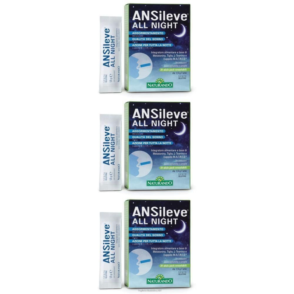 Cerca Offerte di ansileve all night 21 stick pack orosolubili 3x21 pz e acquista online