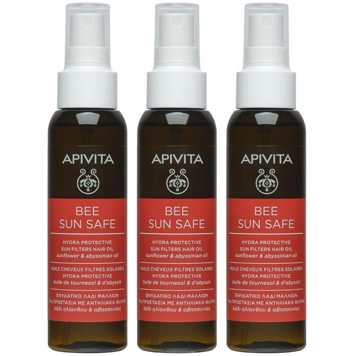 Cerca Offerte di apivita bee sun safe hydra protective filters hair oil 3x100 ml ol e acquista online
