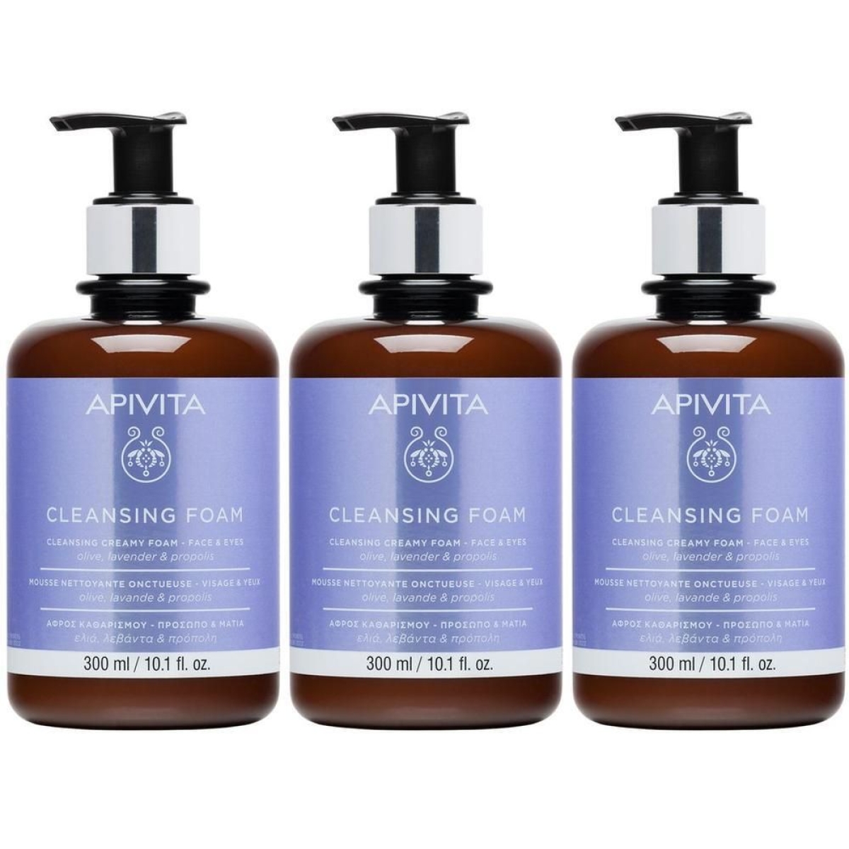 Cerca Offerte di apivita cleansing foam mousse detergente cremosa viso e occhi 3x300 ml e acquista online