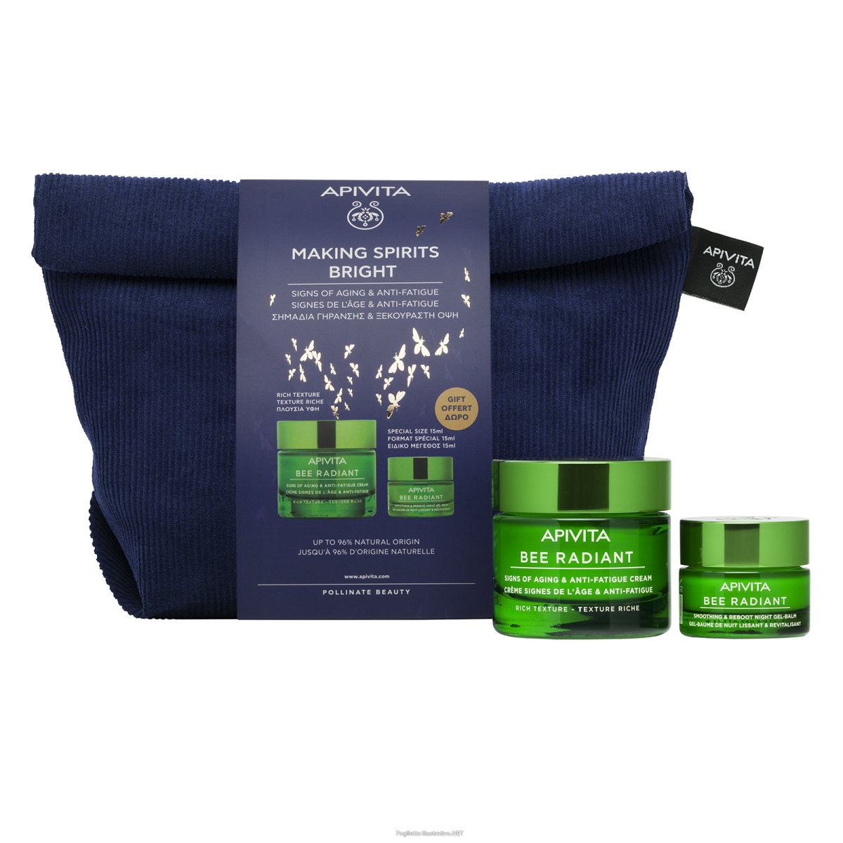 Cerca Offerte di apivita cofanetto bee radiant crema ricca 50ml + gel-balsamo notte illuminante 15ml - linea bee radiant e acquista online