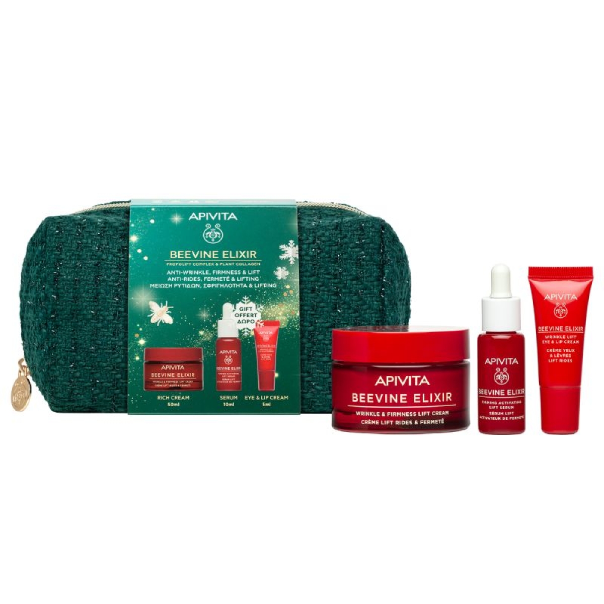 Cerca Offerte di Apivita cofanetto regalo beevine elixir - crema ricca anti-rughe 50 ml + siero anti-rughe 10 ml + crema anti-rughe contorno occhi 5 ml e acquista online