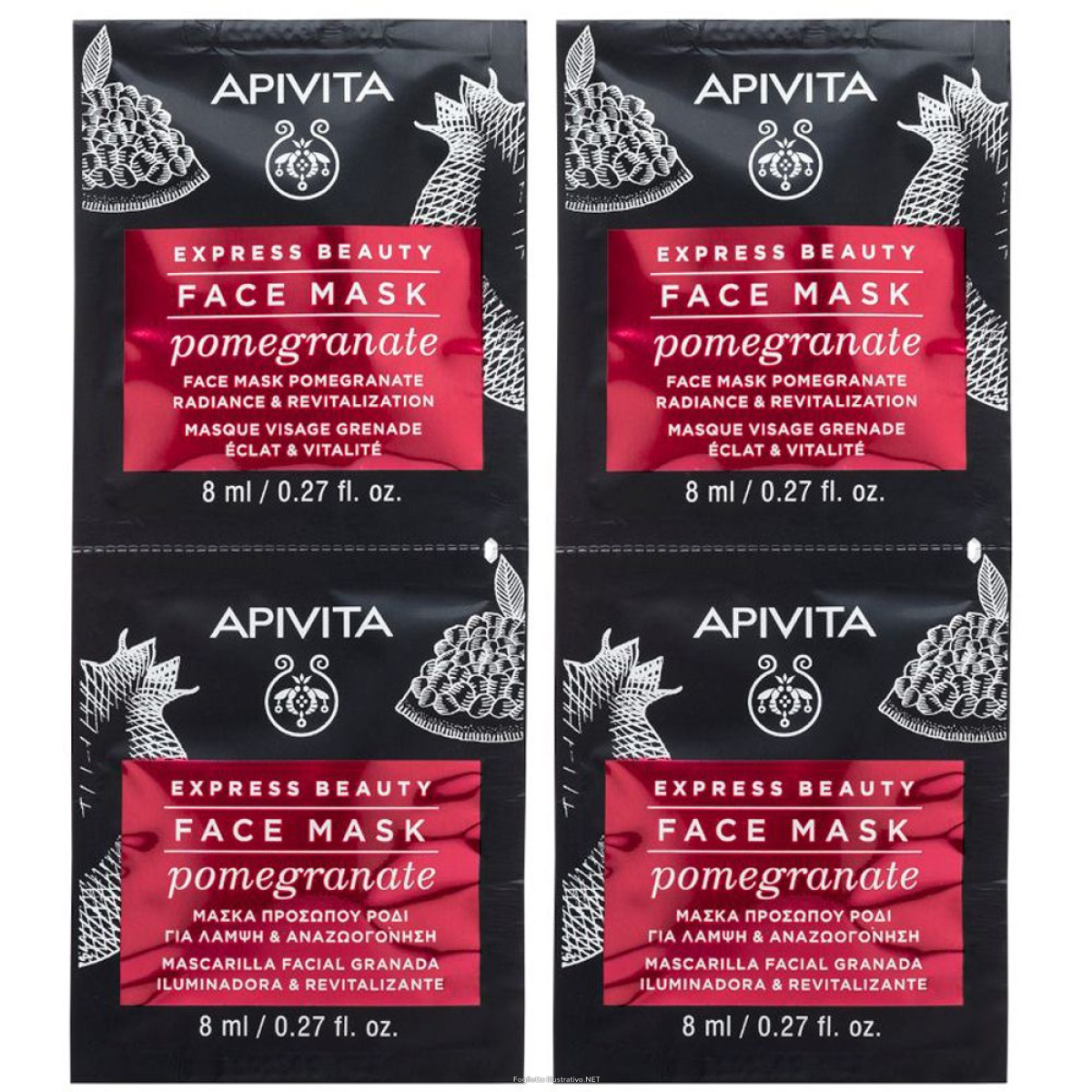 Cerca Offerte di apivita express beauty face mask pomegranate set da 2 2x16 ml maschera e acquista online