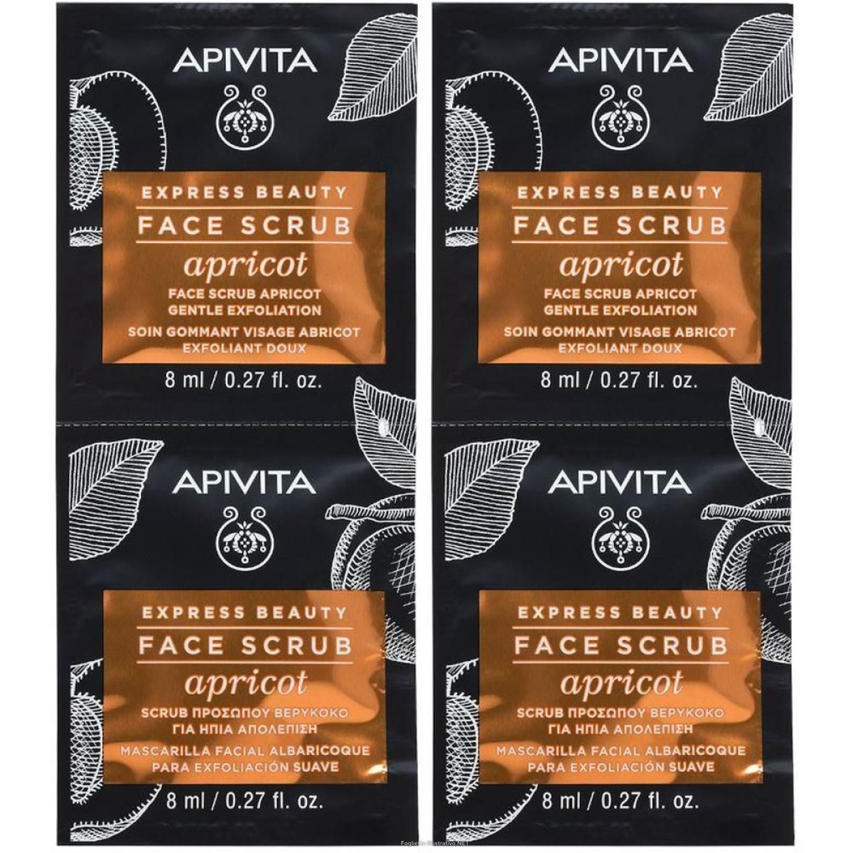 Cerca Offerte di apivita express beauty scrub viso con albicocca 2x8 ml peeling e acquista online