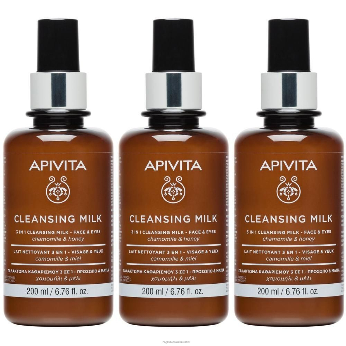 Cerca Offerte di apivita face cleansing latte detergente 3in1 – viso & occhi 3x200 ml e acquista online