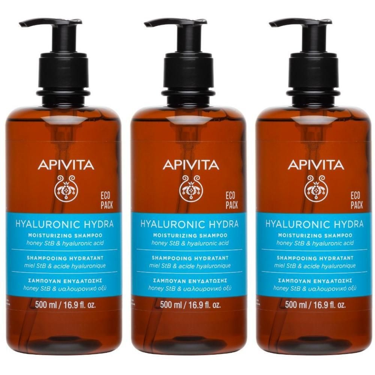Cerca Offerte di apivita hyaluronic hydra shampoo idratante ecopack 500ml 3x500 ml sham e acquista online