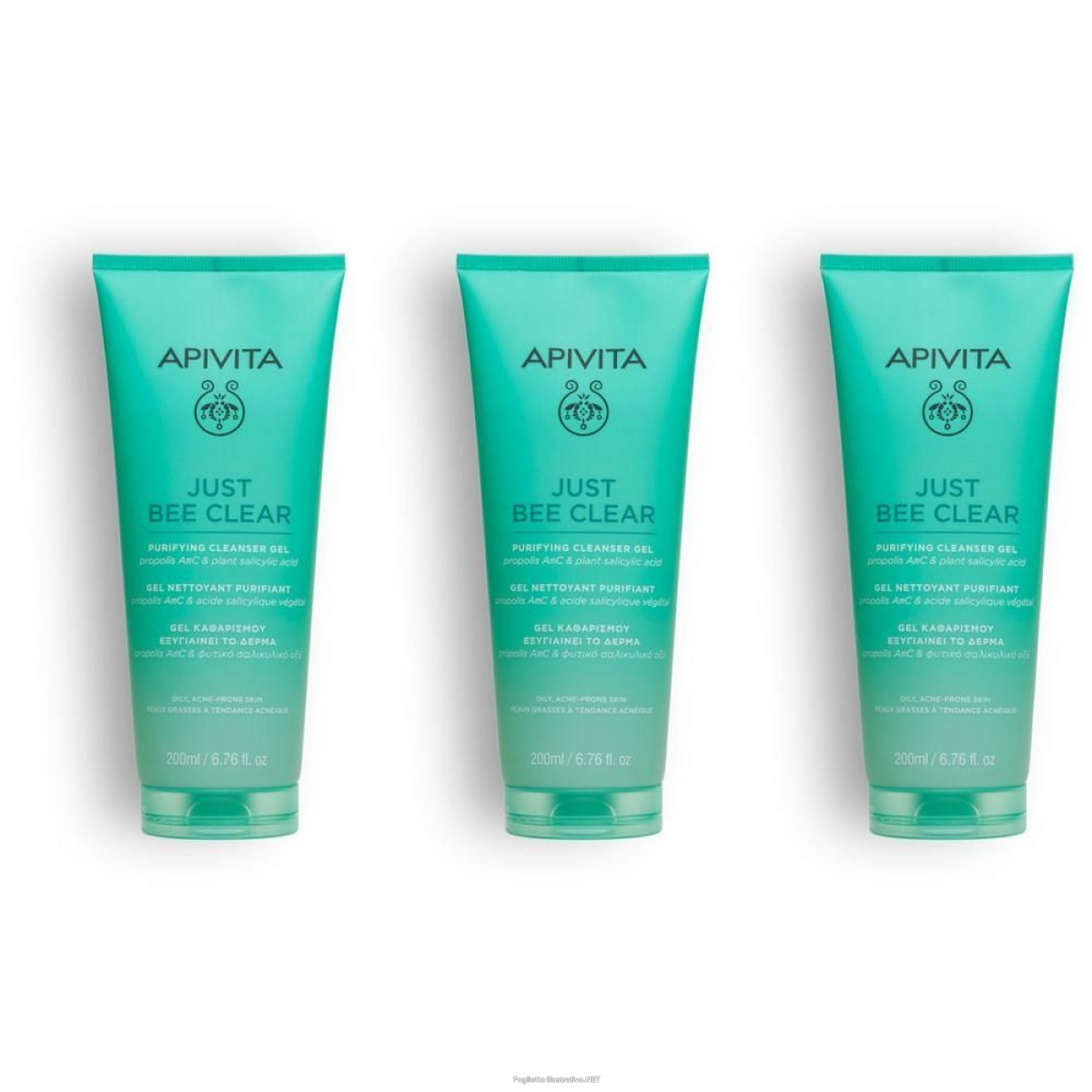 Cerca Offerte di apivita just bee clear gel detergente purificante viso 3x200 ml e acquista online