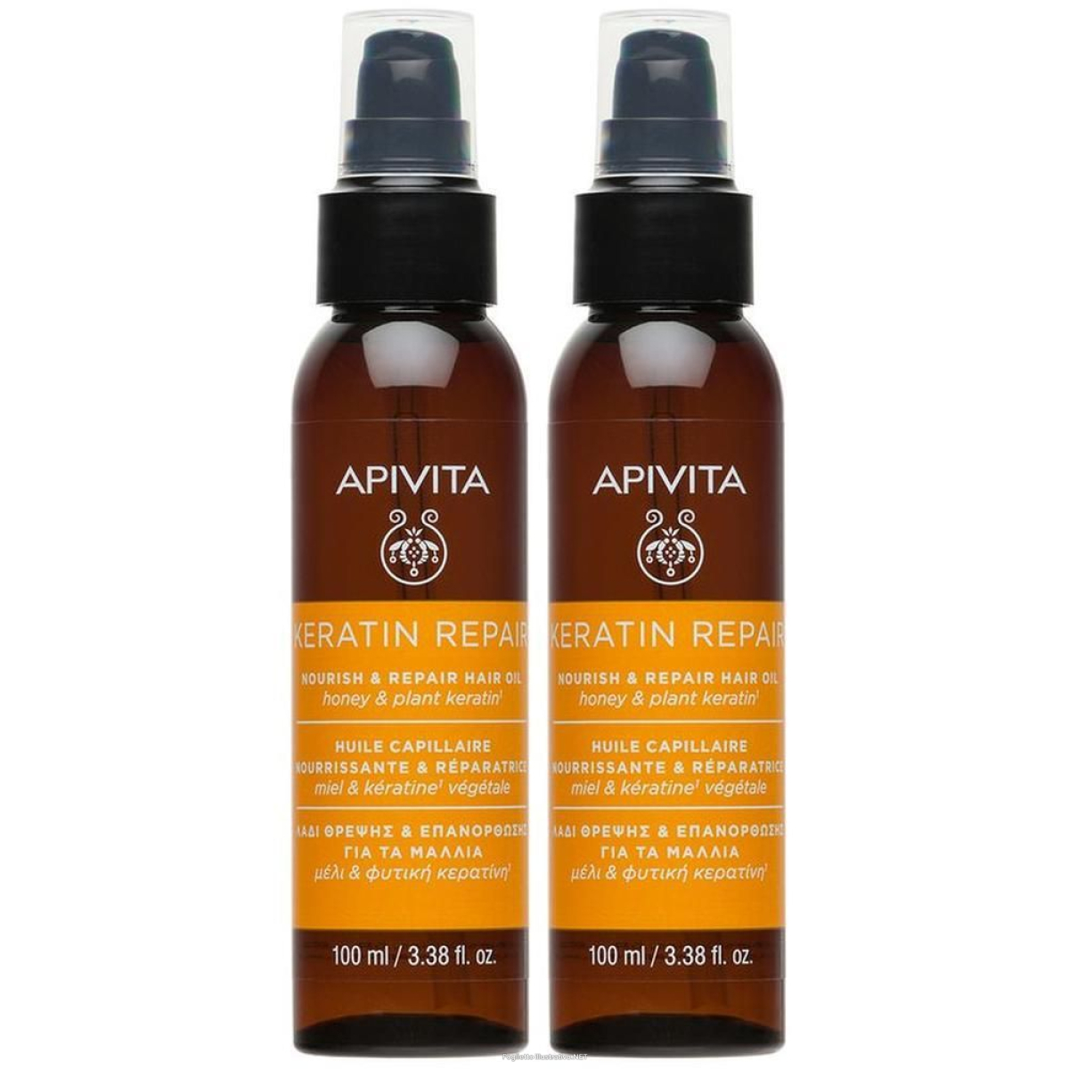 Cerca Offerte di apivita keratin repair olio capelli nutriente riparatore 2x100 ml e acquista online