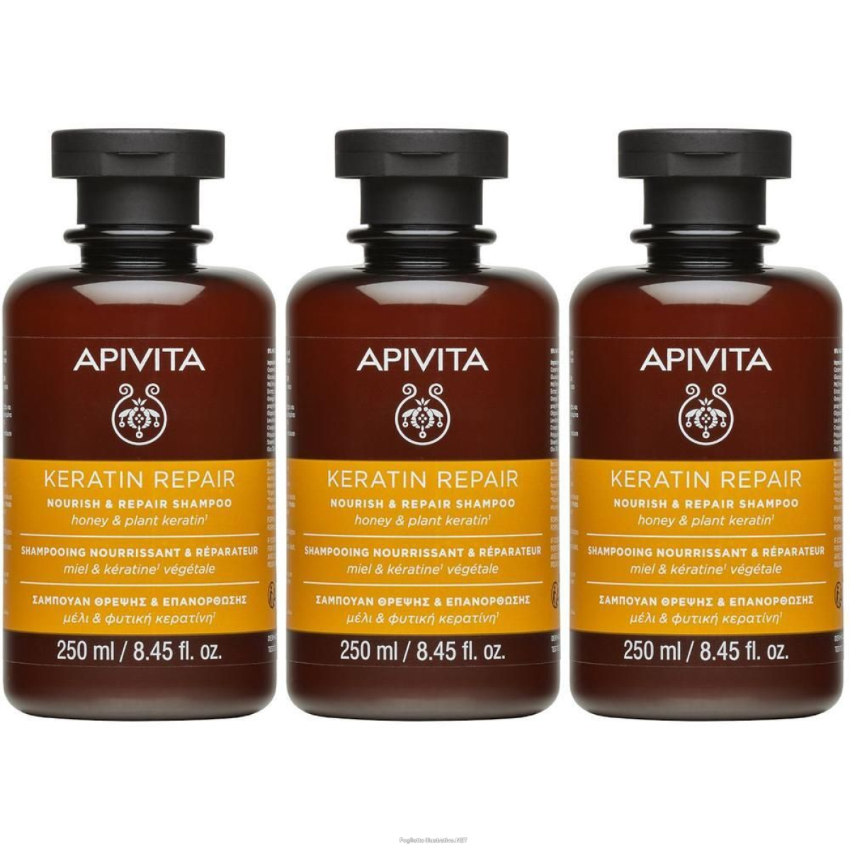Cerca Offerte di apivita keratin repair shampoo nutriente riparatore 3x250 ml e acquista online