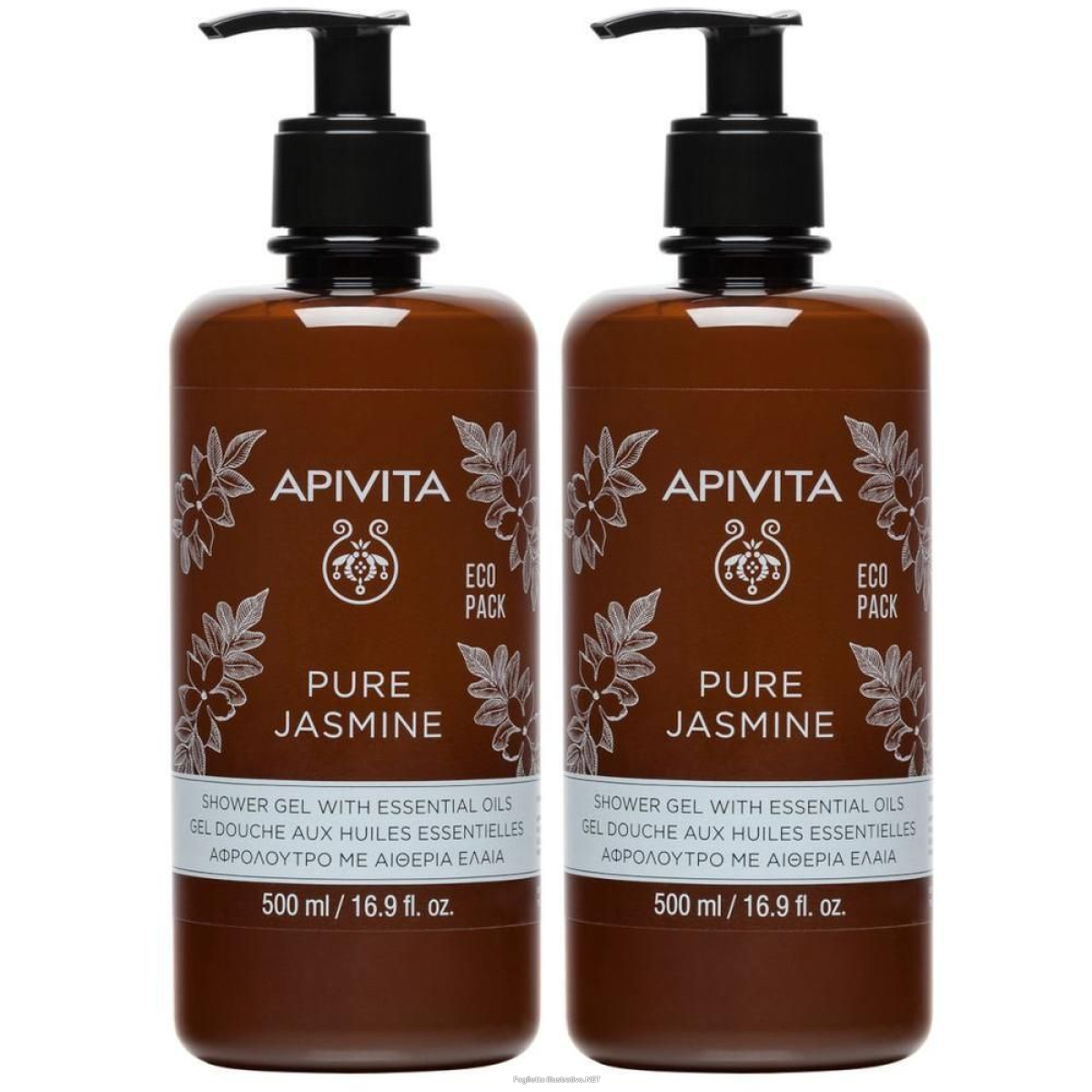 Cerca Offerte di apivita pure jasmine gel doccia con oli essenziali 2x500 ml e acquista online