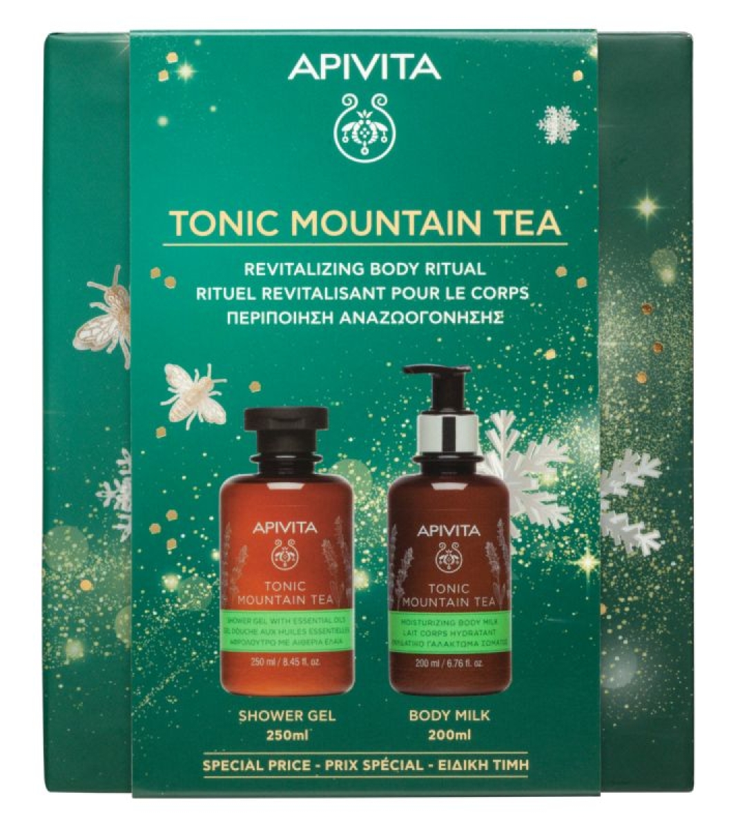 Cerca Offerte di Apivita tonic mountain tea cofanetto trattamento rivitalizzante corpo con bagnoschiuma 250 ml + latte corpo idratante 200 ml e acquista online