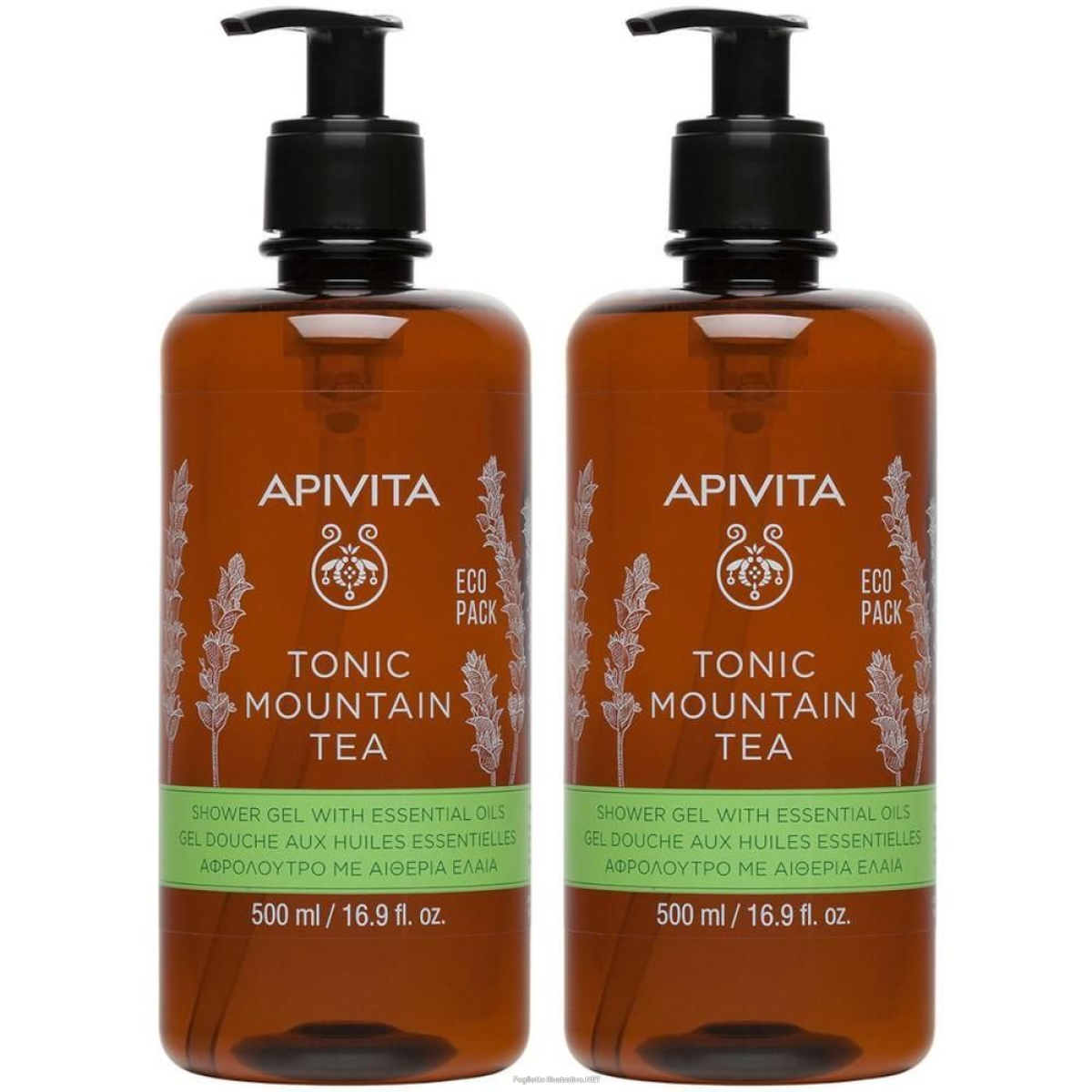 Cerca Offerte di apivita tonic mountain tea gel doccia con oli essenziali 2x500 ml e acquista online