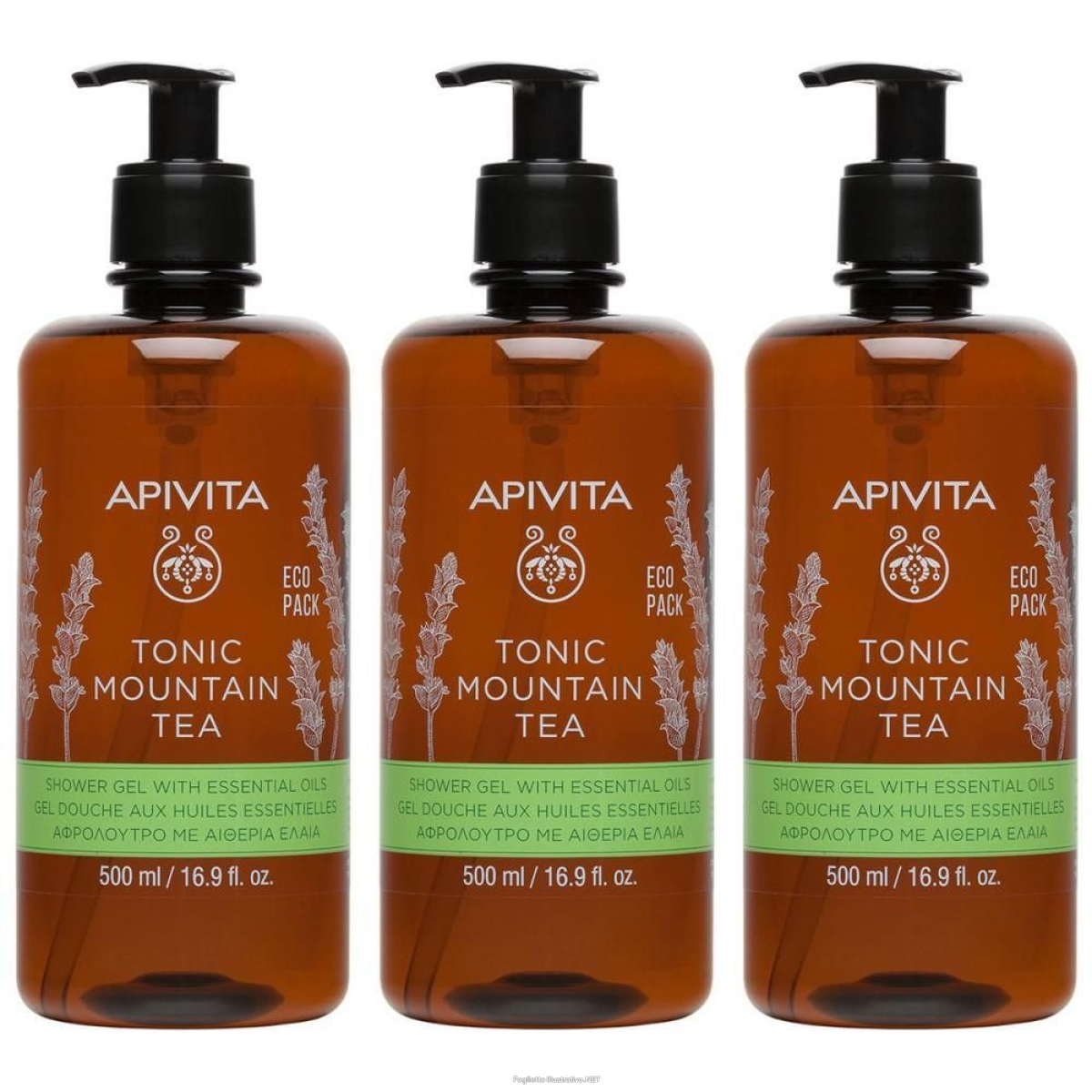 Cerca Offerte di apivita tonic mountain tea gel doccia con oli essenziali 3x500 ml e acquista online