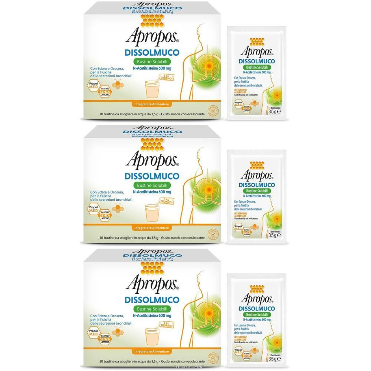 Cerca Offerte di apropos dissolmuco bustine solubili 3x10 pz bustina e acquista online