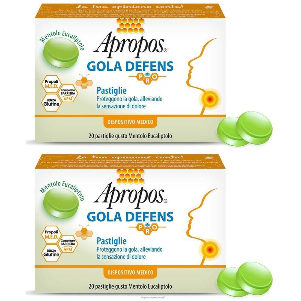 Cerca Offerte di apropos gola defens pro mentolo eucaliptolo 2x20x2,5 g pastiglie e acquista online