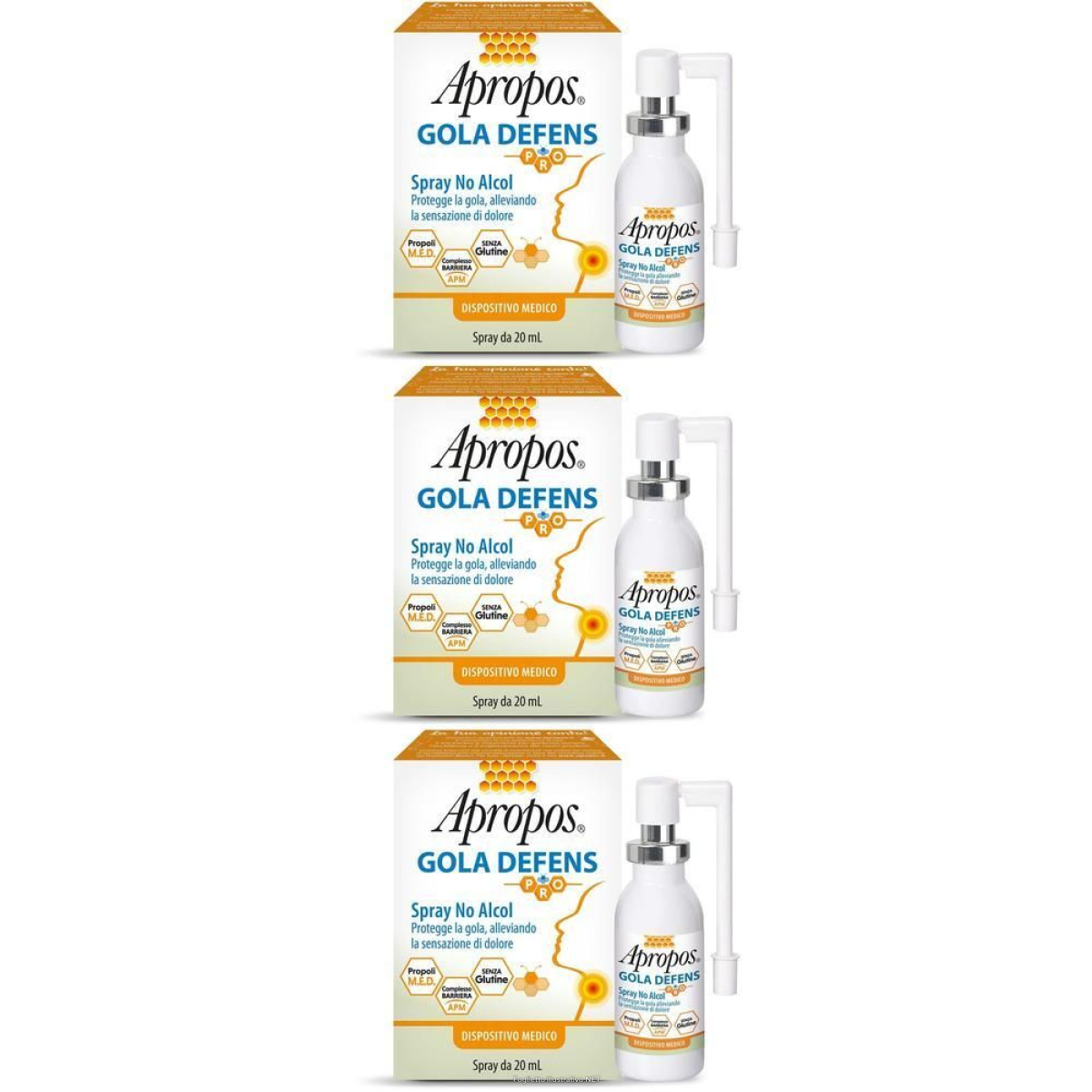 Cerca Offerte di apropos gola defens pro spray orale 3x20 ml orale e acquista online