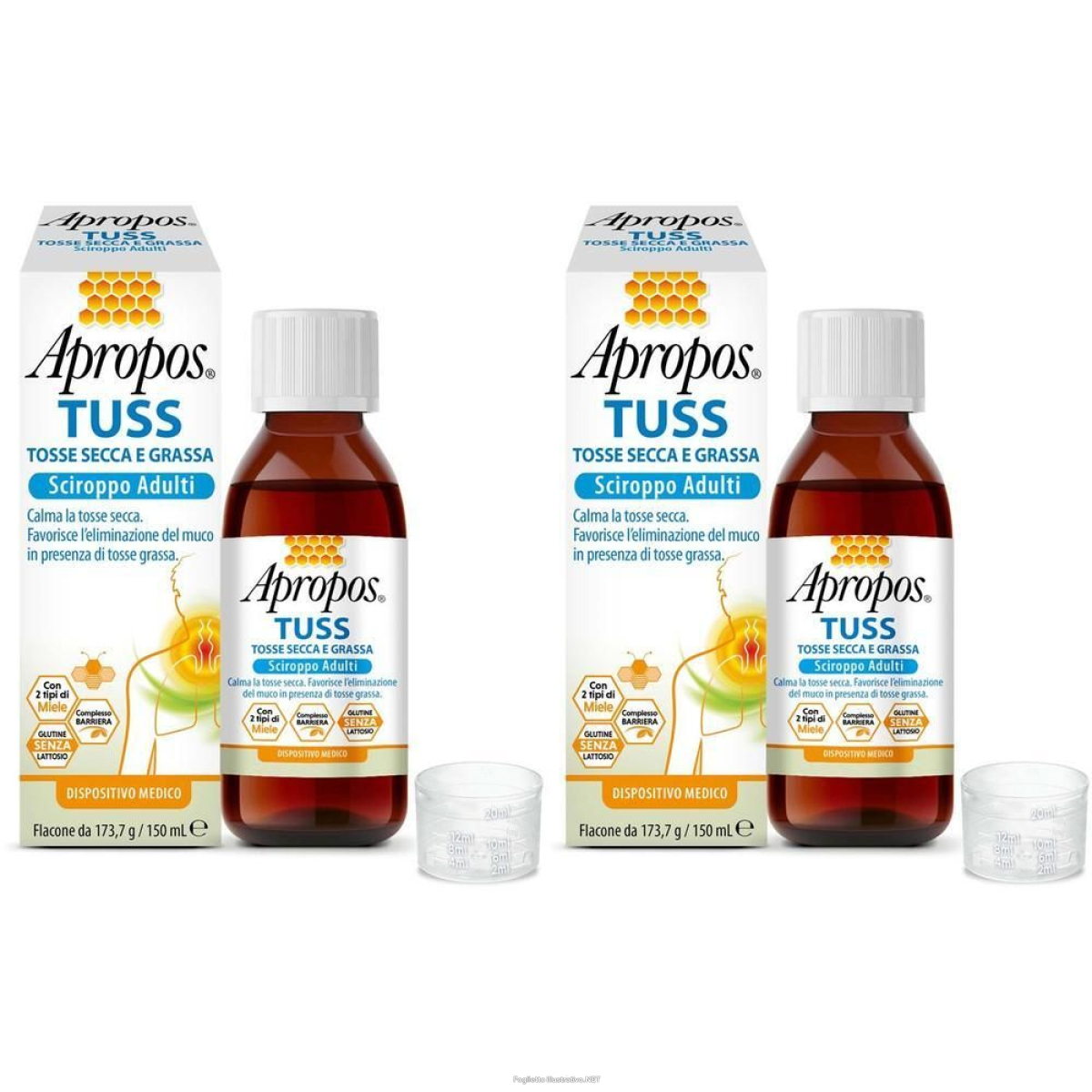Cerca Offerte di apropos tuss tosse secca e grassa adulti - sciroppo 2x150 ml sciroppo e acquista online