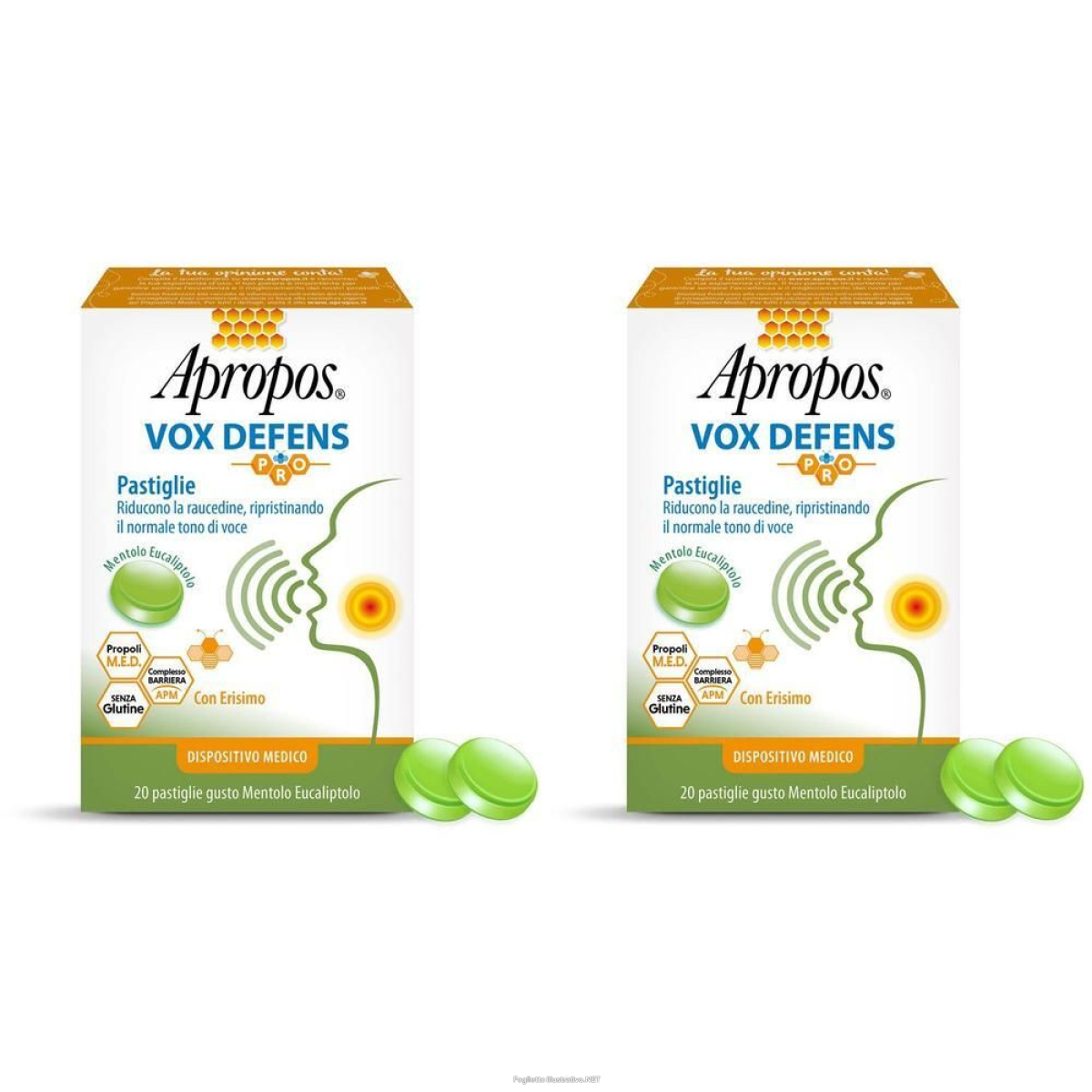 Cerca Offerte di apropos vox defens pastiglie gusto mentolo eucaliptolo 2x20x2,5 g past e acquista online