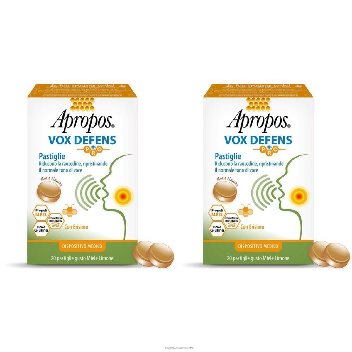 Cerca Offerte di apropos vox defens pro miele limone 20 pastiglie 2x20x2,5 g e acquista online