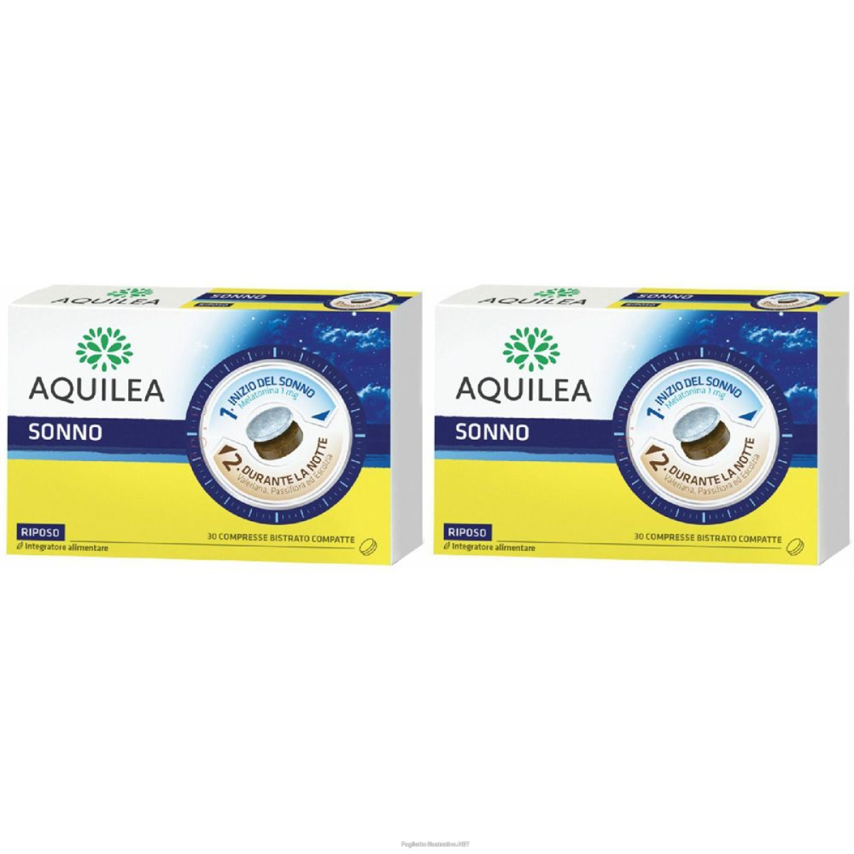 Cerca Offerte di aquilea sonno set da 2 2x30 pz compresse e acquista online