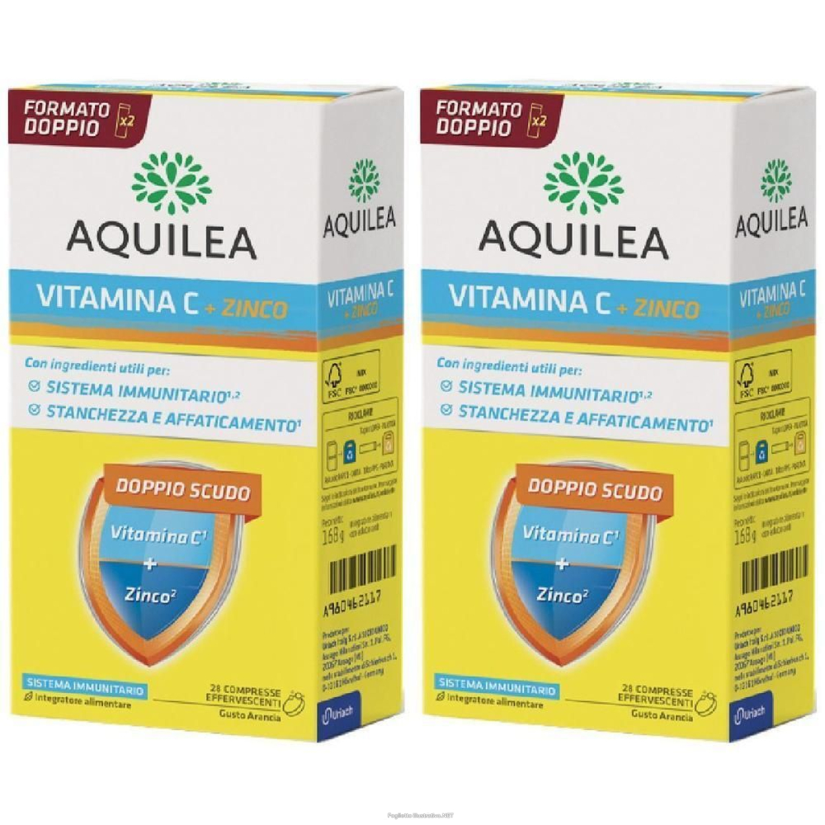 Cerca Offerte di aquilea vitamina c 2x84 g compresse effervescenti e acquista online