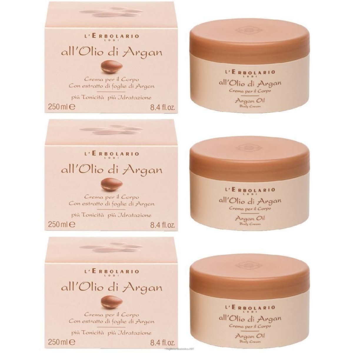 Cerca Offerte di argan crema corpo 250 ml 3x250 ml e acquista online