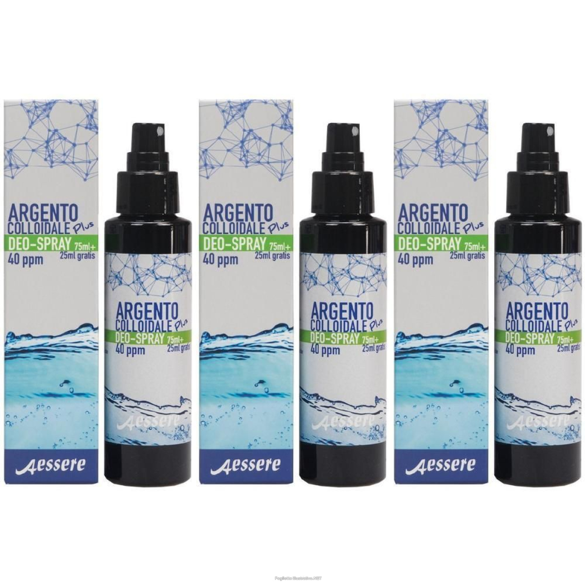 Cerca Offerte di argento colloidale plus deodorante spray 75 ml + 25 3x100 ml deodor e acquista online