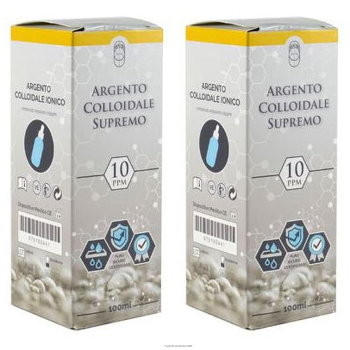 Cerca Offerte di argento colloidale supremo 10ppm certificato con contagocce 100 ml 2x1 e acquista online