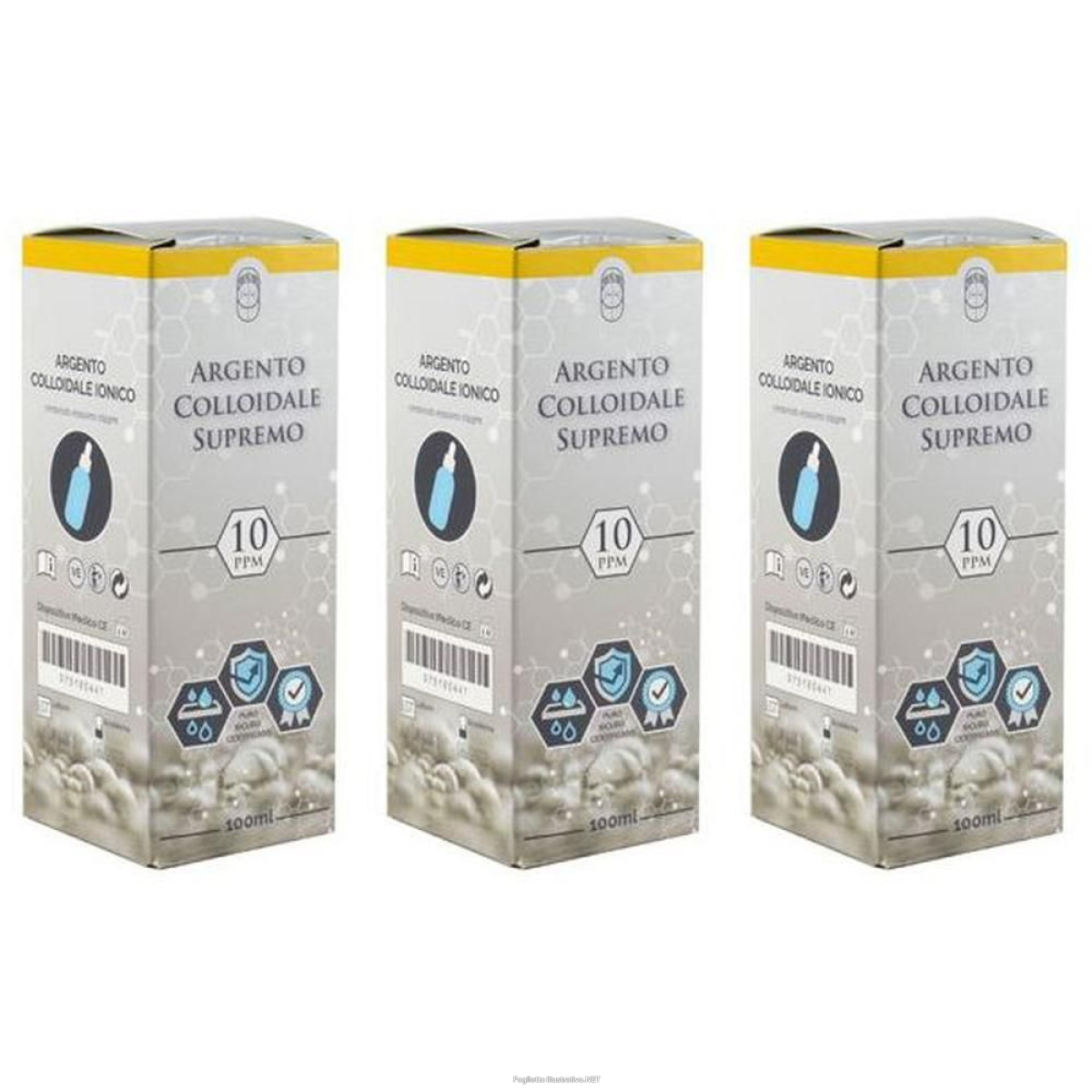 Cerca Offerte di argento colloidale supremo 10ppm certificato con contagocce 100 ml 3x1 e acquista online