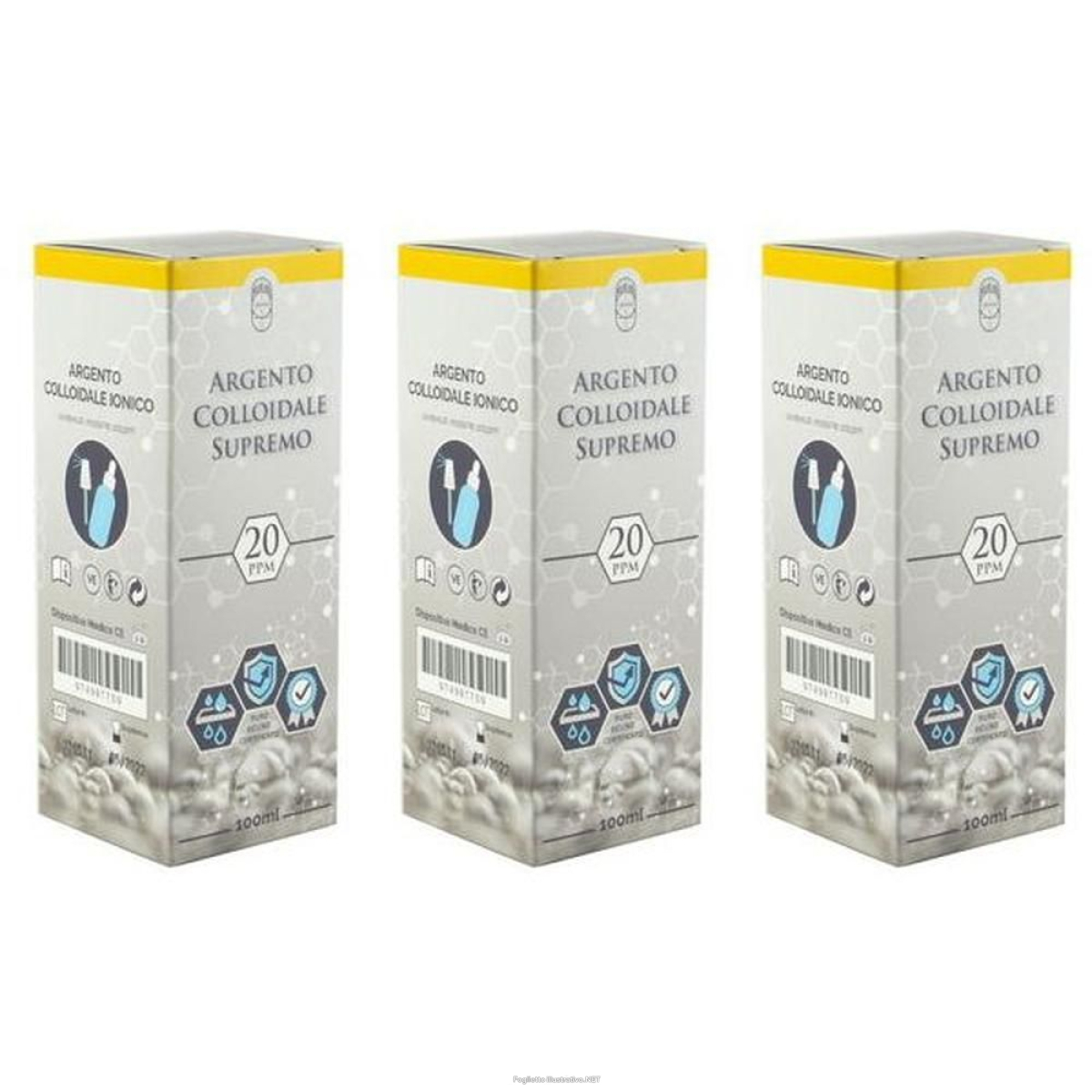 Cerca Offerte di argento colloidale supremo 20ppm 100 ml spray + contagocce 3x100 ml so e acquista online