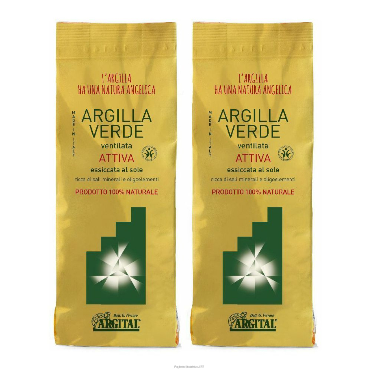 Cerca Offerte di argital® argilla verde ventilata attiva essiccata al sole set da 2 2x5 e acquista online