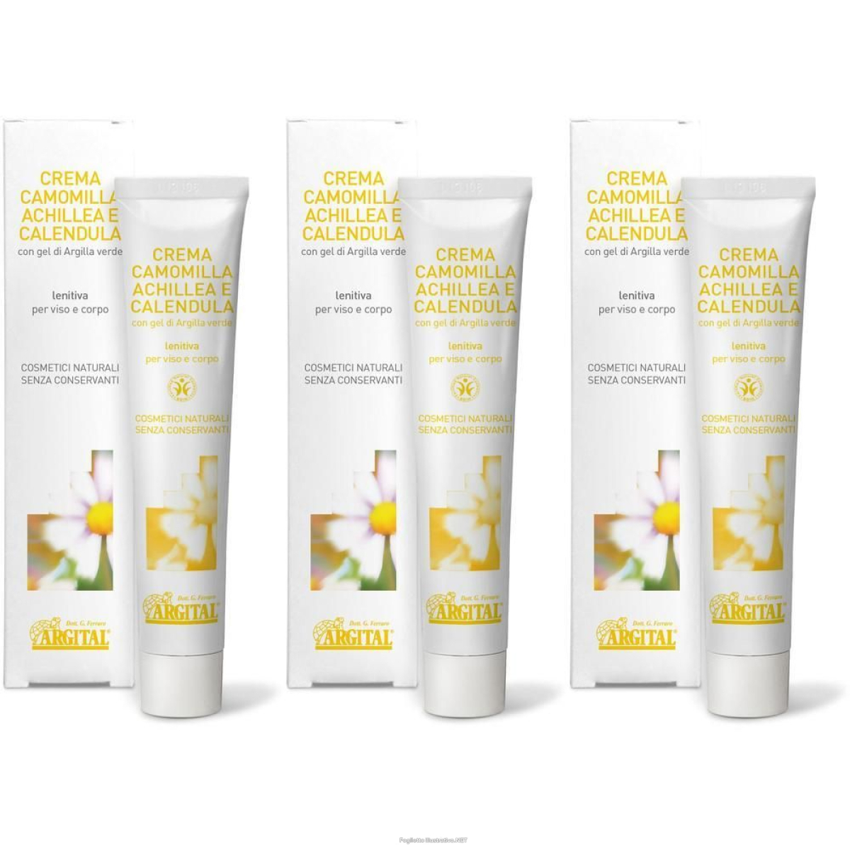 Cerca Offerte di argital crema alla camomilla achillea e calendula 3x50 ml e acquista online