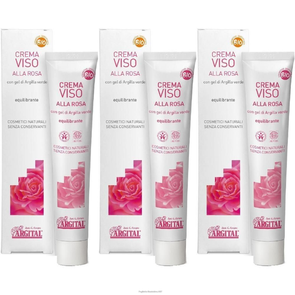 Cerca Offerte di argital crema viso alla rosa 3x50 ml e acquista online
