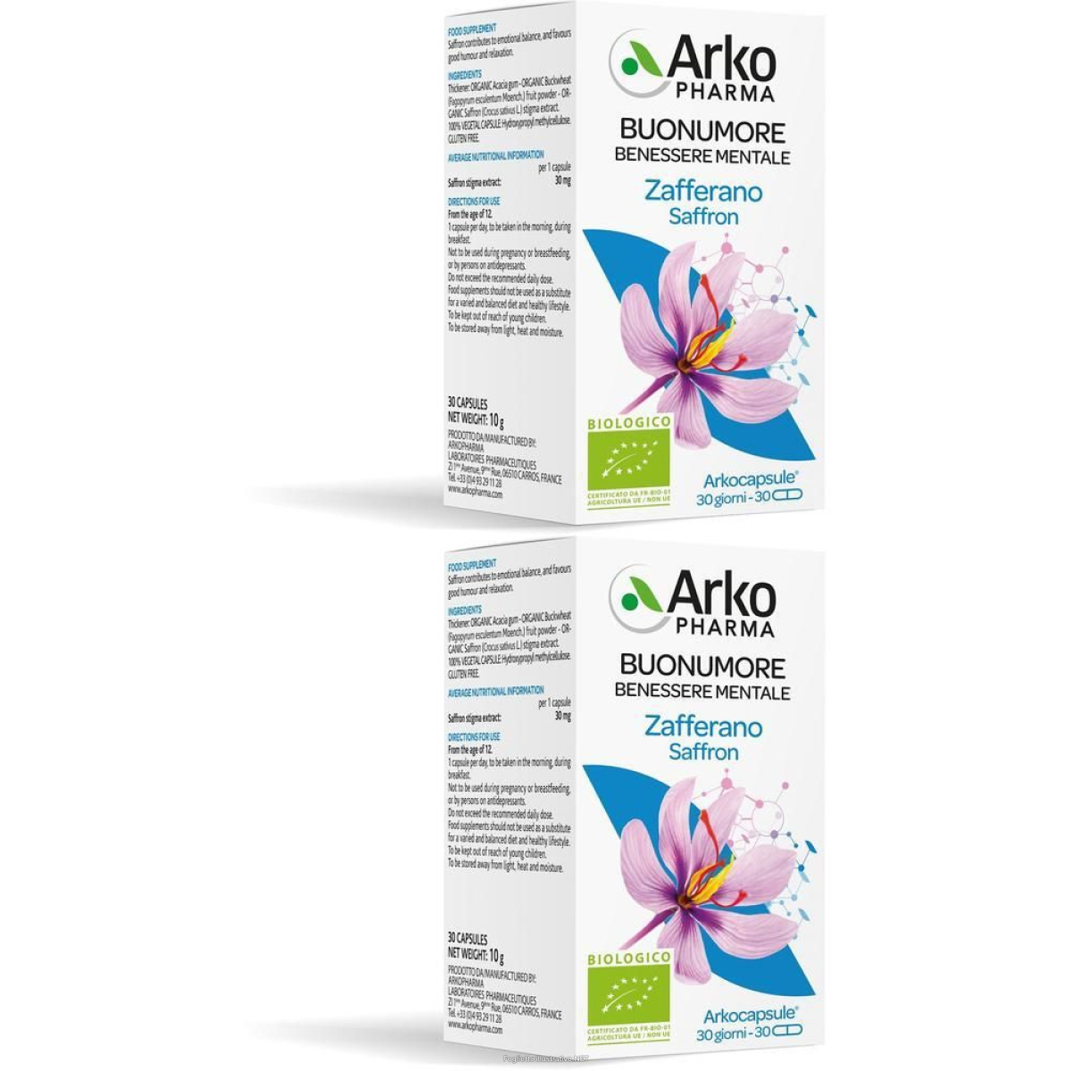 Cerca Offerte di arko pharma buonumore benessere mentale zafferano 2x30 g capsule e acquista online