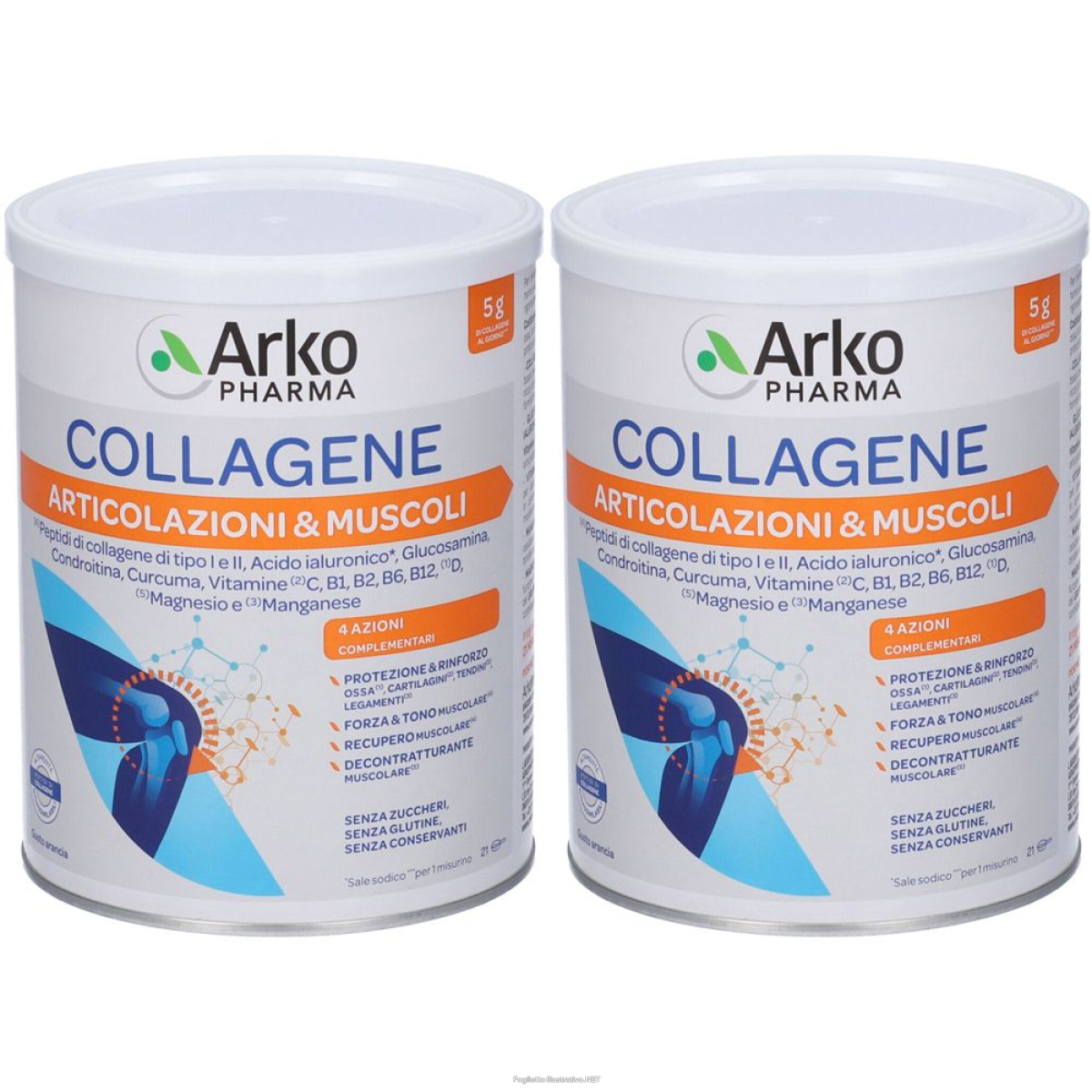 Cerca Offerte di arko pharma collagene articolazioni & muscoli set da 2 2x260 g polvere e acquista online
