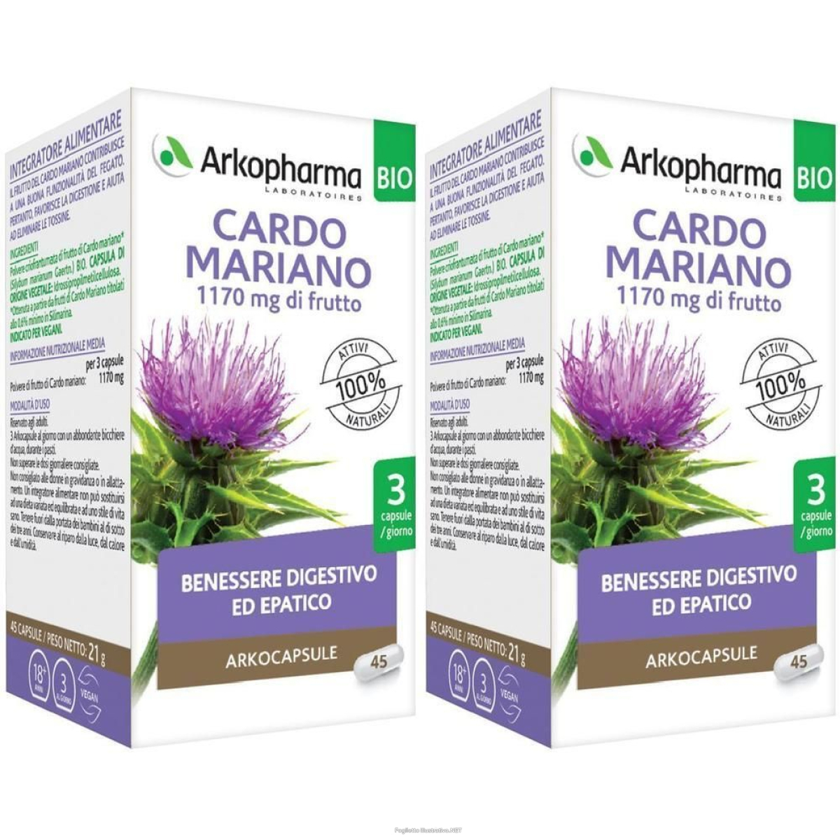 Cerca Offerte di arkopharma arkocapsule® cardo mariano 2x21 g capsule e acquista online