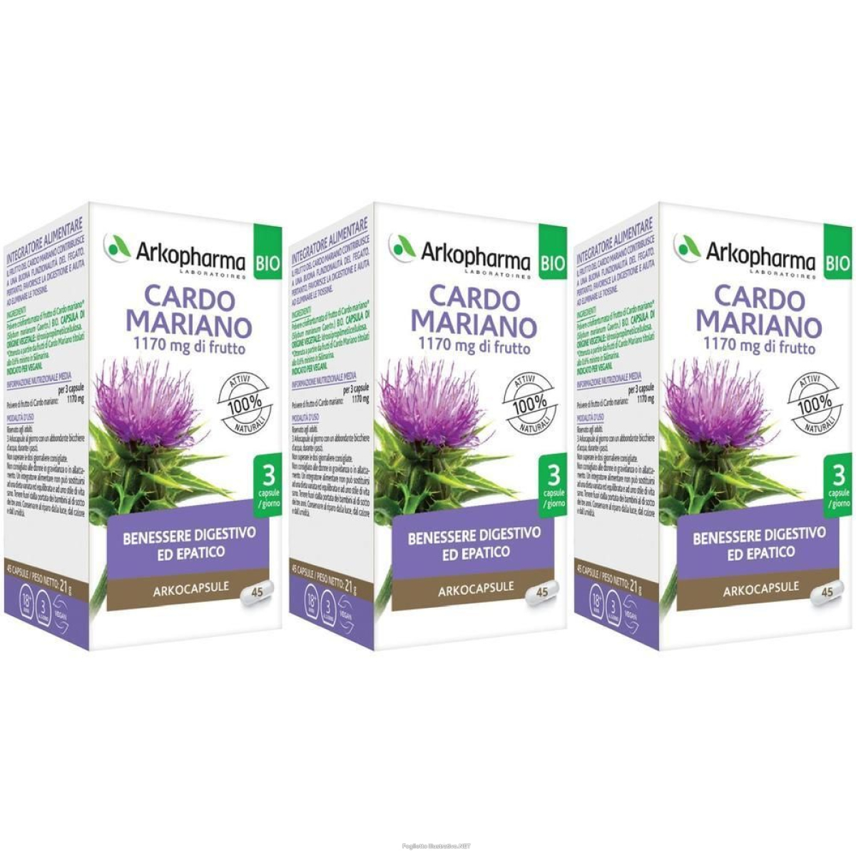 Cerca Offerte di arkopharma arkocapsule® cardo mariano 3x21 g capsule e acquista online