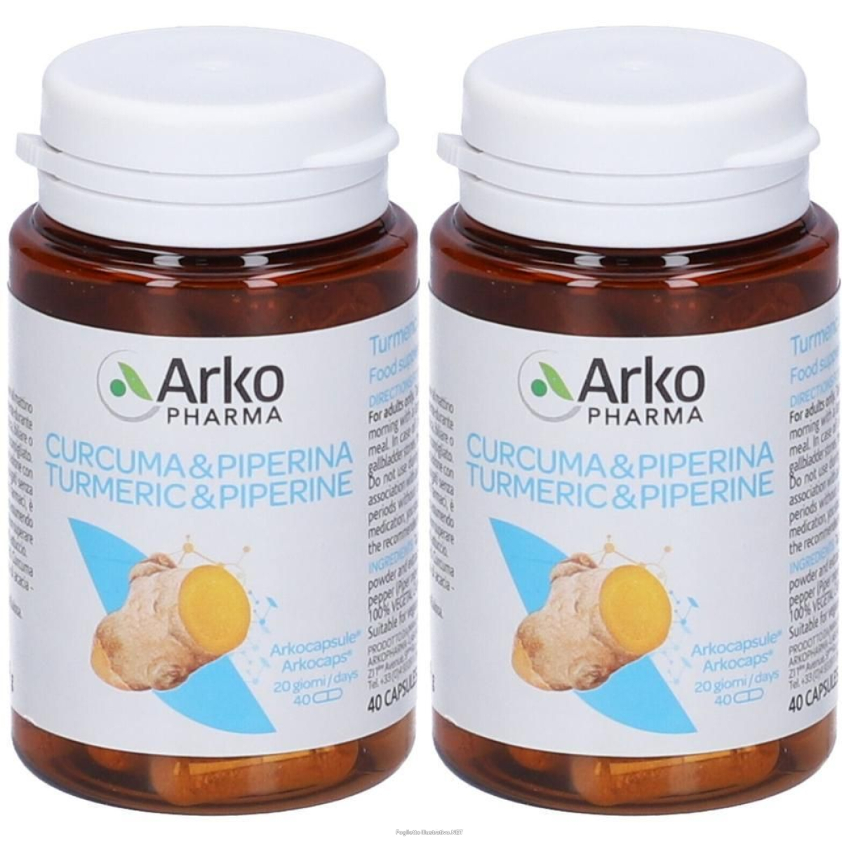 Cerca Offerte di arkopharma arkocapsule curcuma + piperina capsule 2x19 g e acquista online