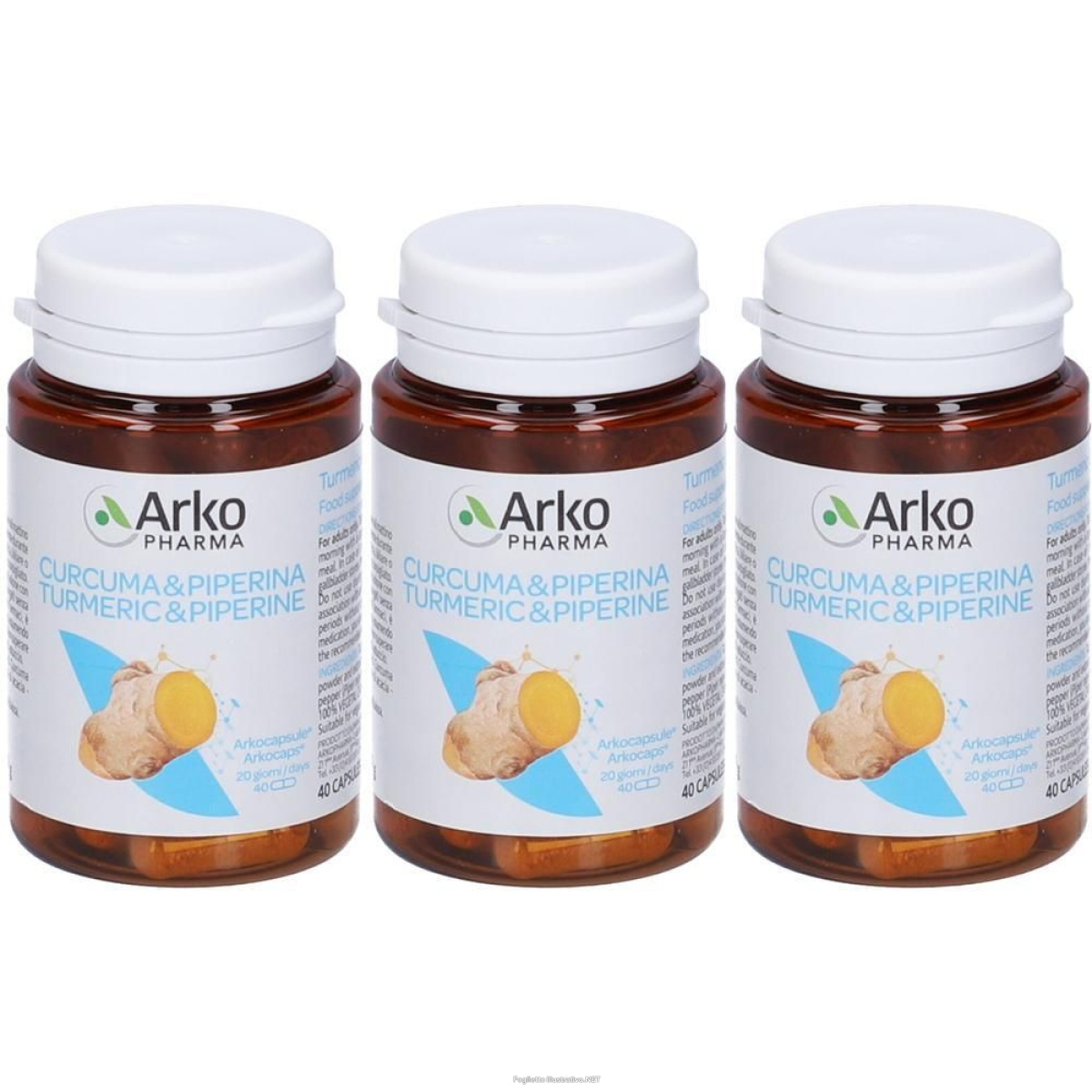 Cerca Offerte di arkopharma arkocapsule curcuma + piperina capsule 3x19 g e acquista online