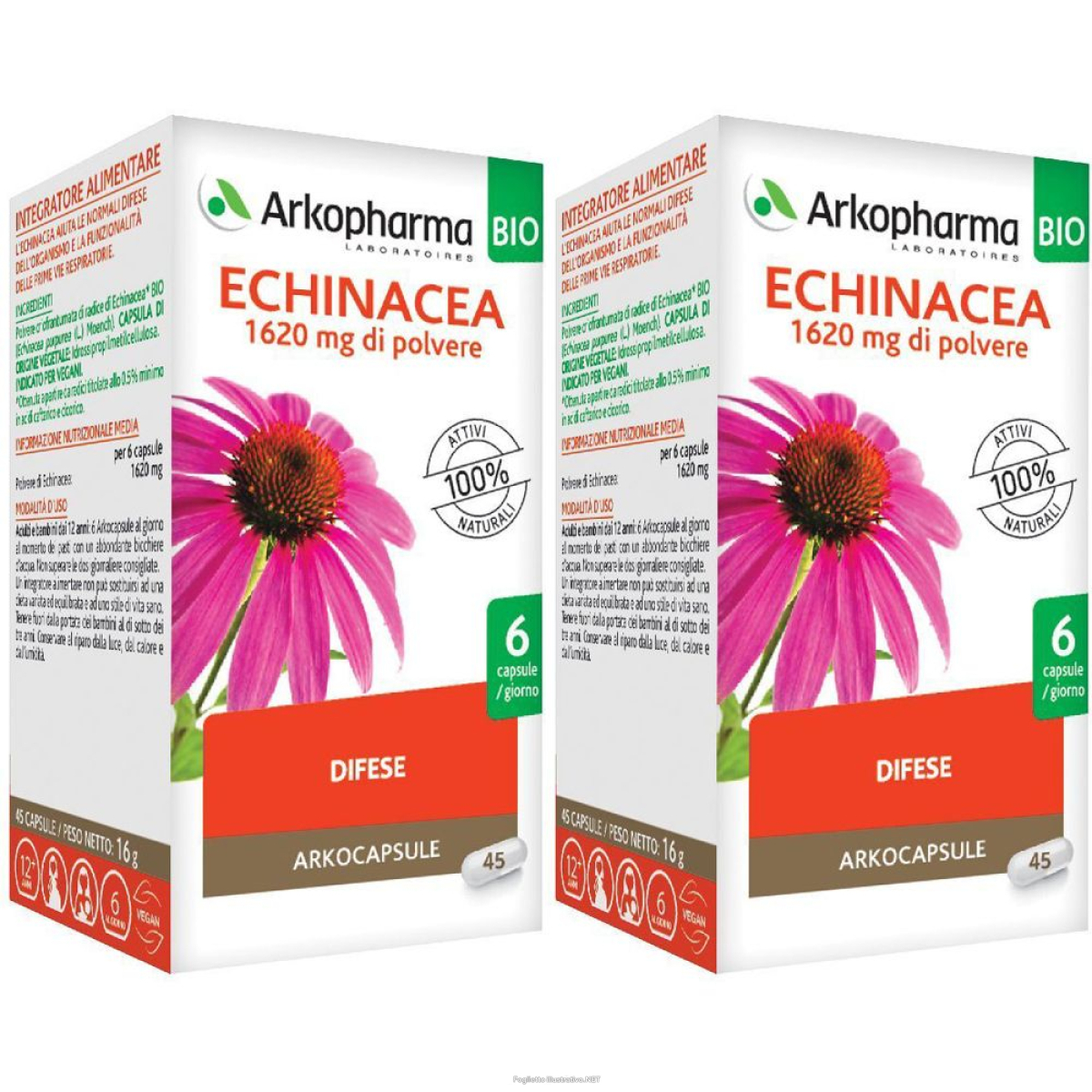 Cerca Offerte di arkopharma arkocapsule® echinacea set da 2 2x16 g capsule e acquista online