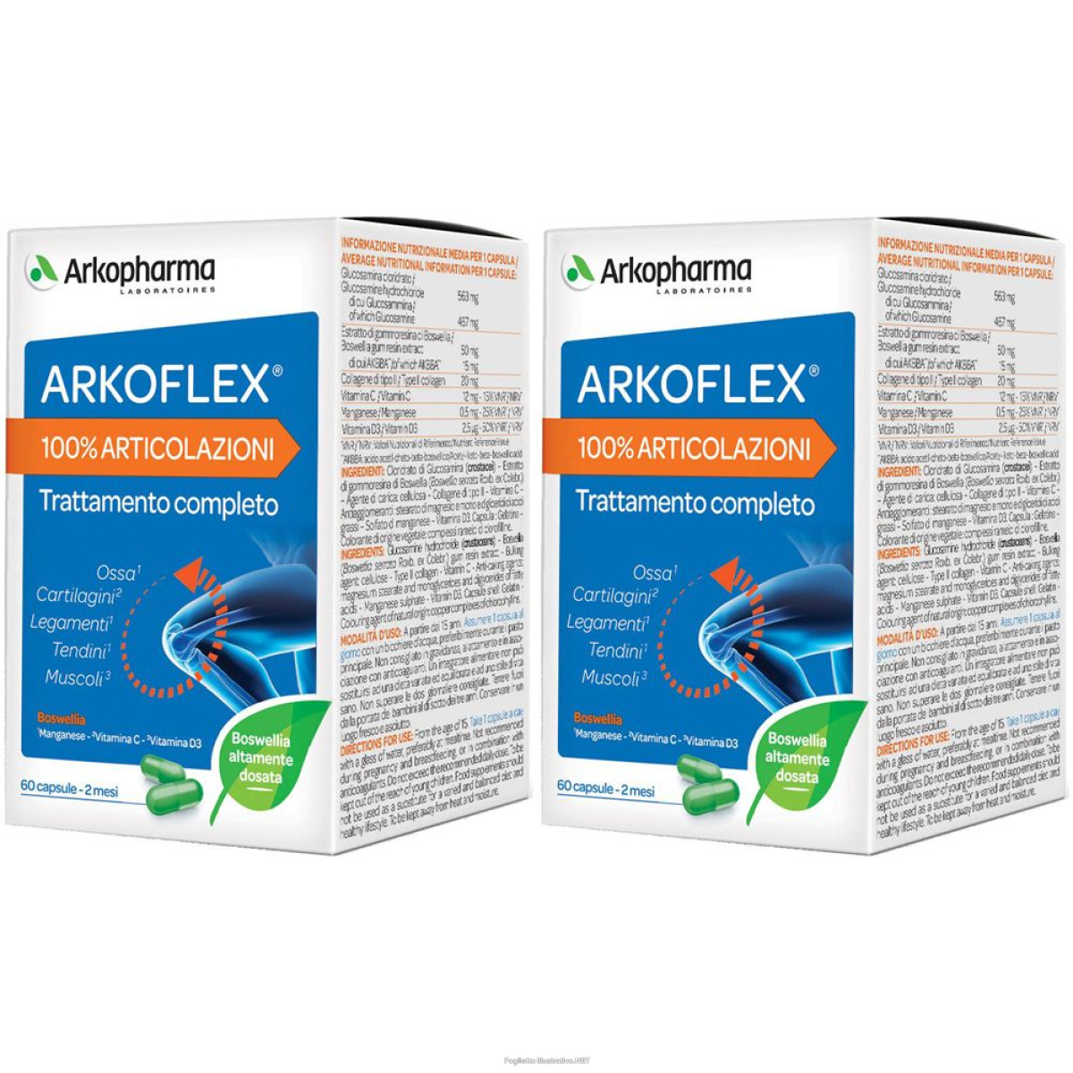Cerca Offerte di arkopharma arkoflex® 100% articolazioni set da 2 2x48 g capsule e acquista online